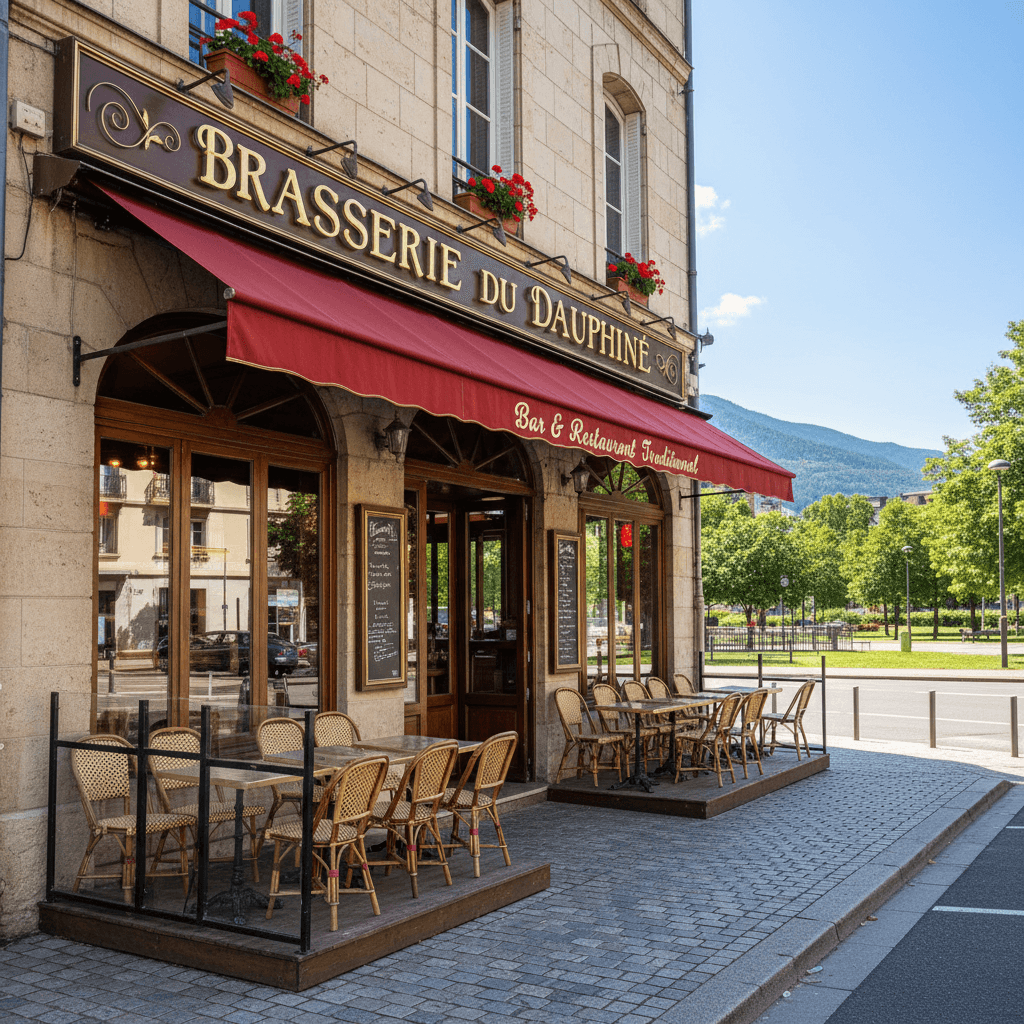 Bar-brasserie à Grenoble : terrasse - licence IV