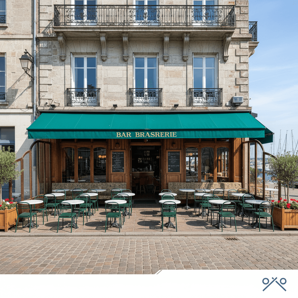 Bar-brasserie 170m² à Dieppe : terrasse - licence IV - Image 1