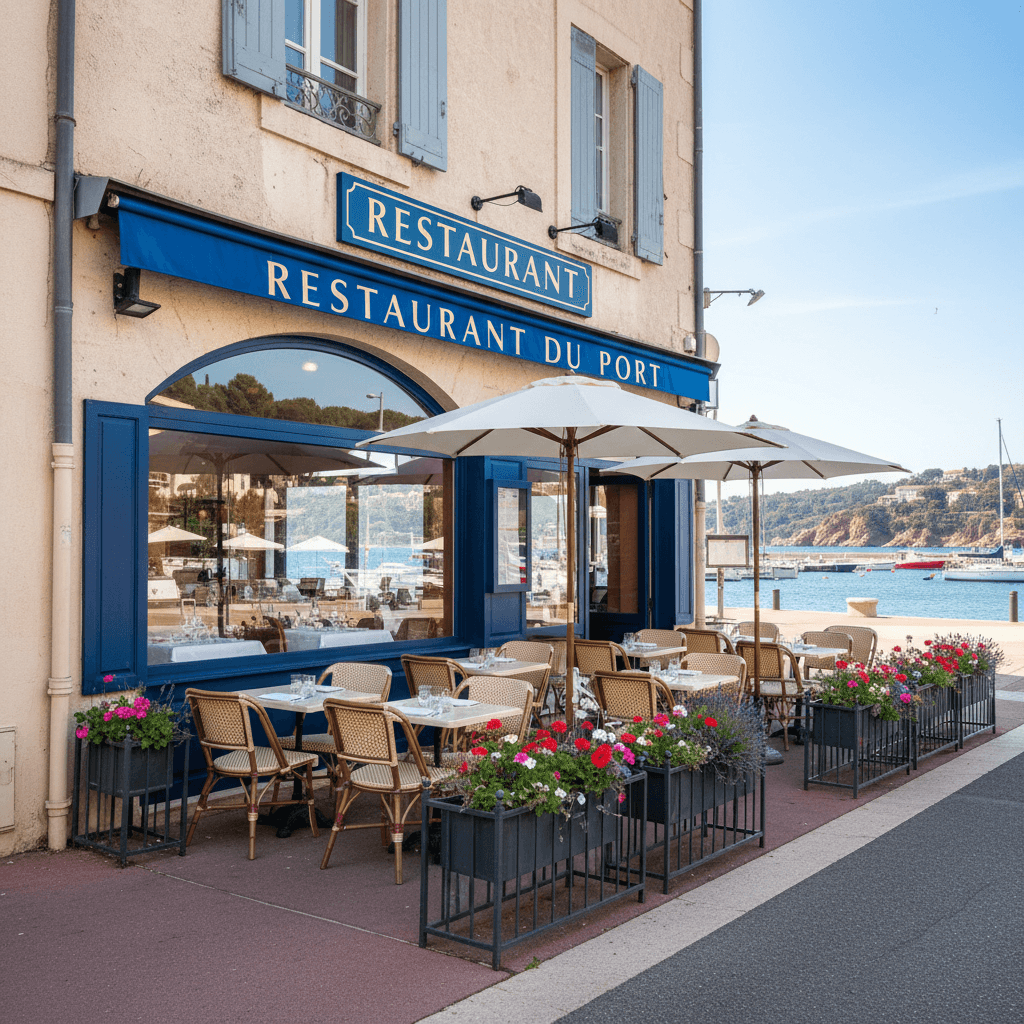 Restaurant à Saint-Raphaël : terrasse - extraction - Image 1