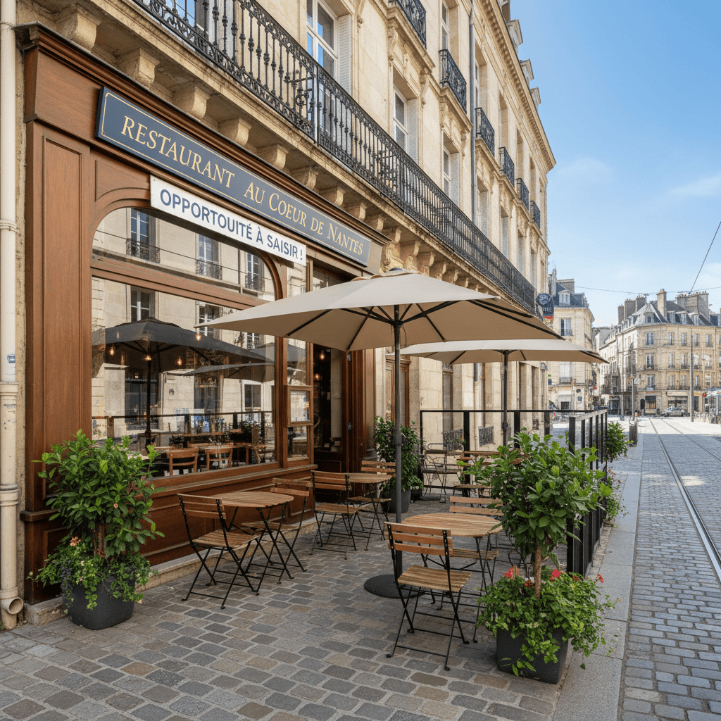 Restaurant 35m² à Nantes : terrasse - Image 1