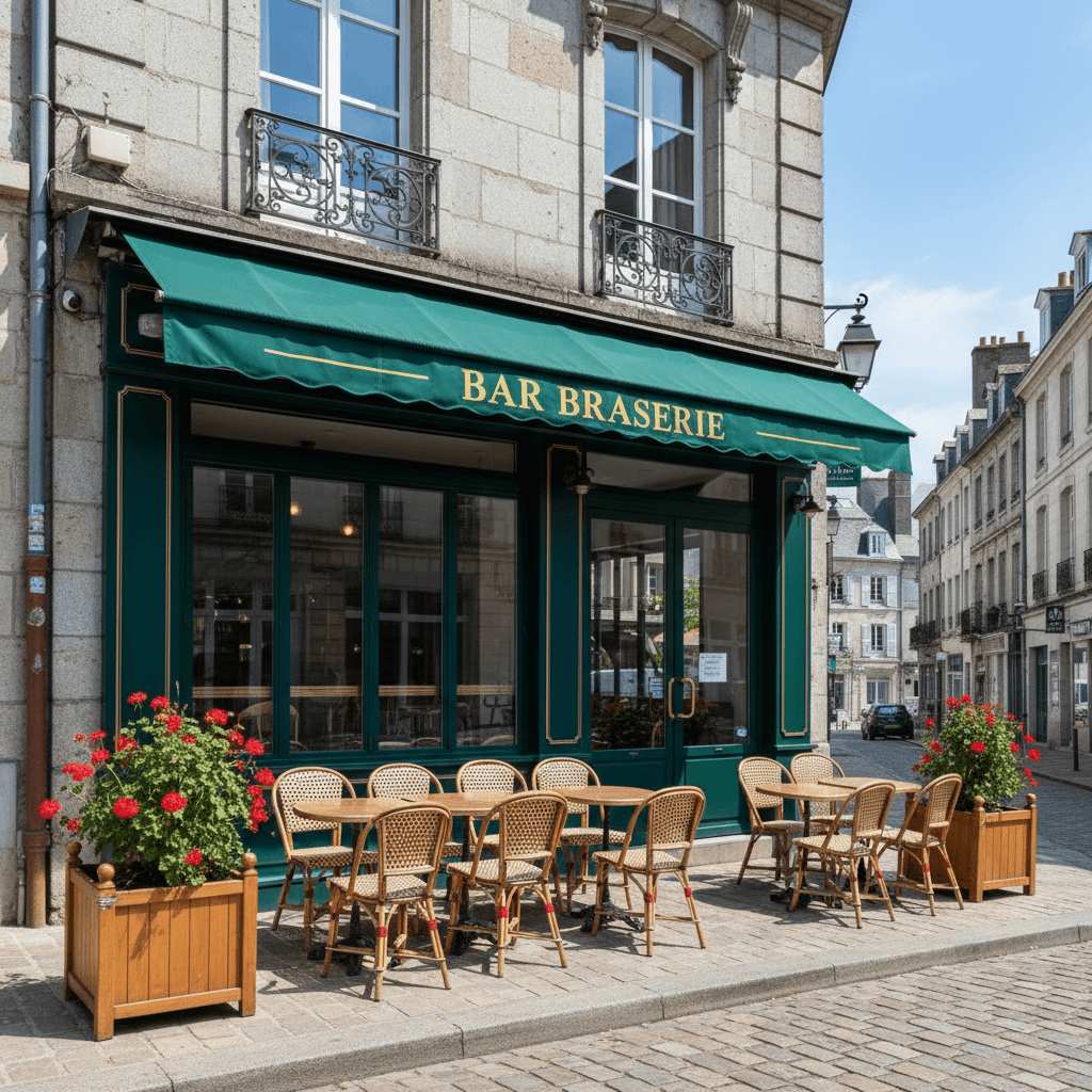 Bar-brasserie à Vannes : terrasse - licence IV - Image 1