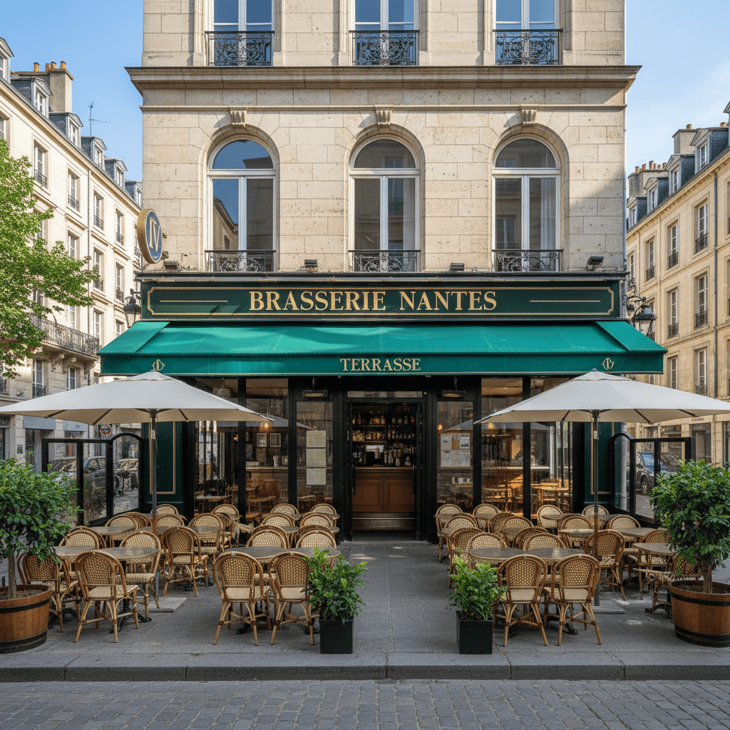Bar-brasserie 240m² à Nantes : terrasse - licence IV