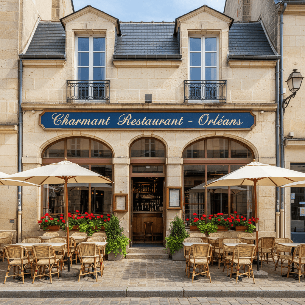 Restaurant 150m² à Orléans : terrasse - extraction - Image 1