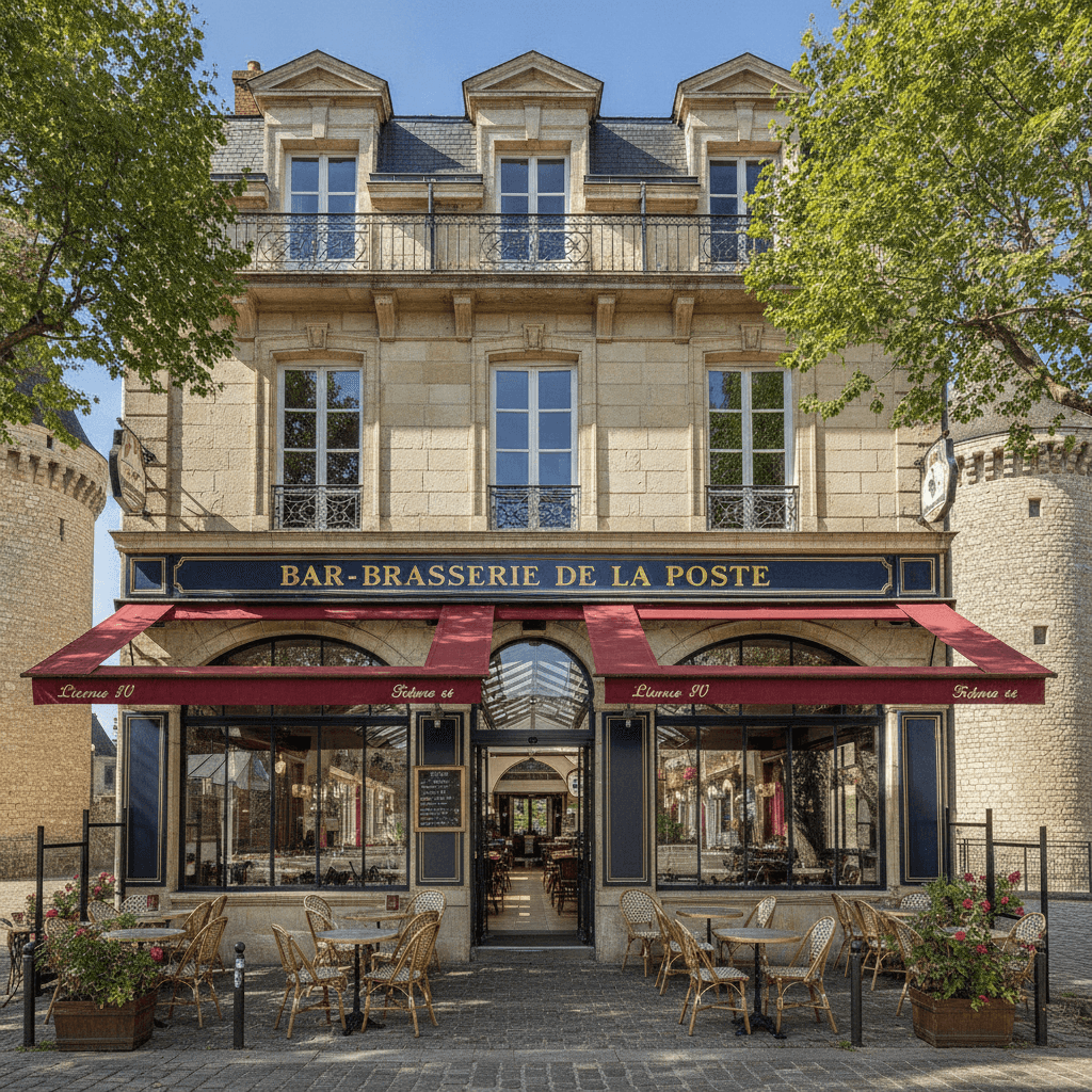Bar-brasserie 500m² à Barbezieux-Saint-Hilaire : terrasse - licence IV - Image 1