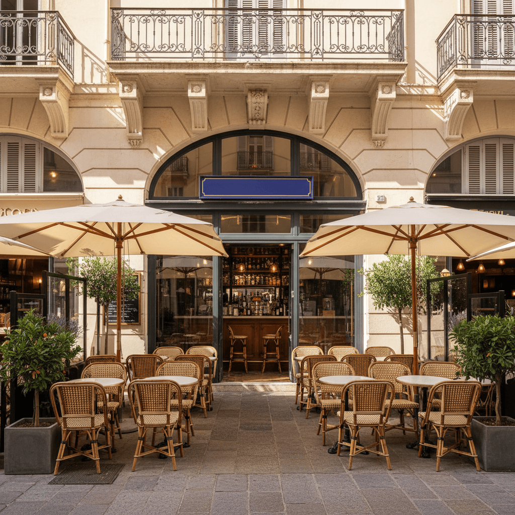 Bar-brasserie 44m² à Nice : terrasse - licence IV