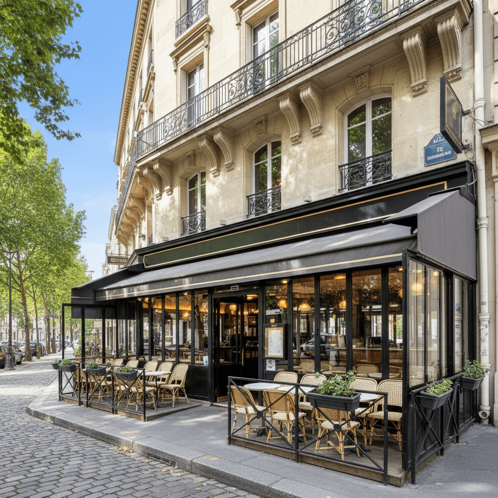 Restaurant 70 couverts à Paris : terrasse - licence IV en liquidation judiciaire
