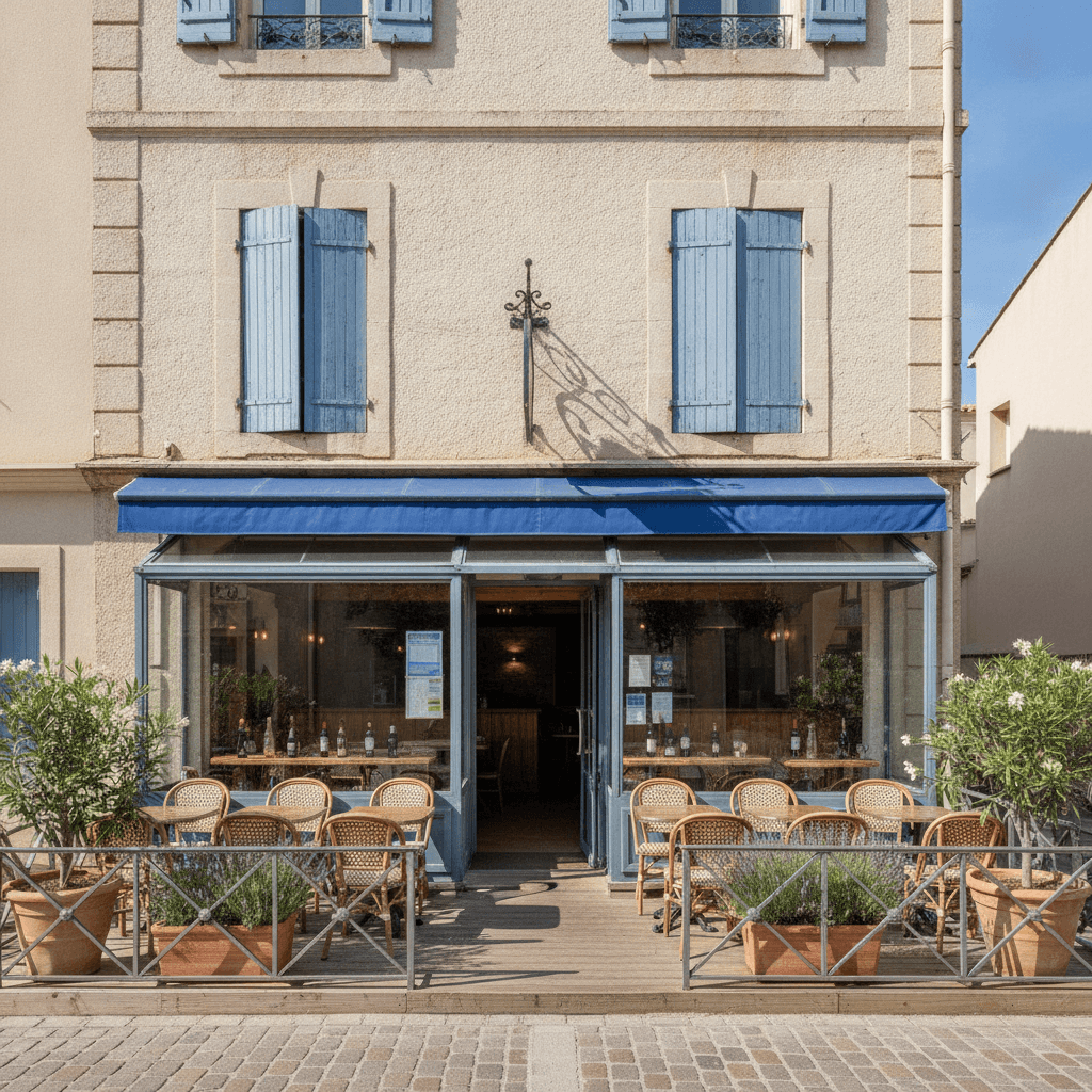 Bar-brasserie 98m² à Le Lavandou : terrasse - climatisation - Image 1