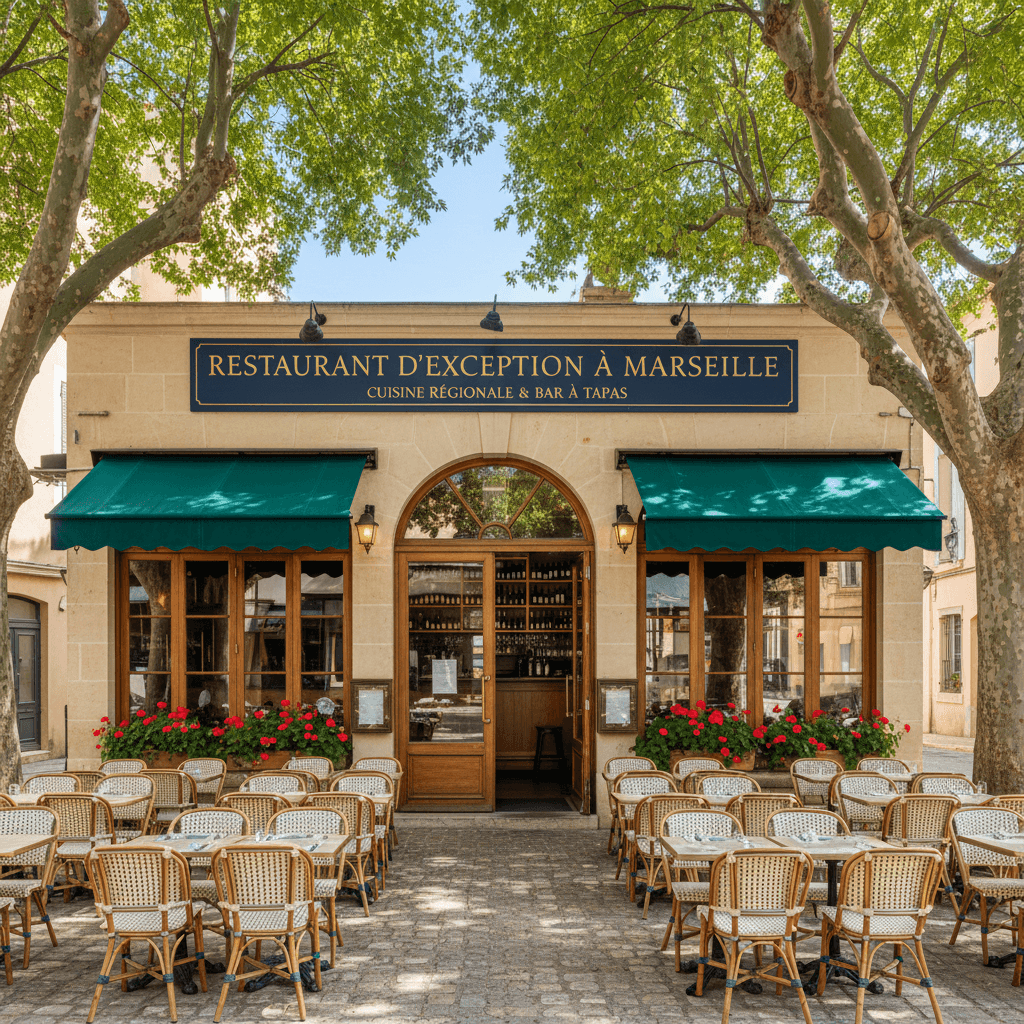 Restaurant 112m² à Marseille : terrasse - licence IV - Image 1