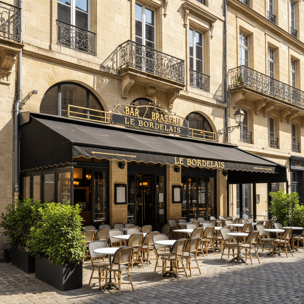 Bar-brasserie 300m² à Bordeaux : terrasse - licence IV