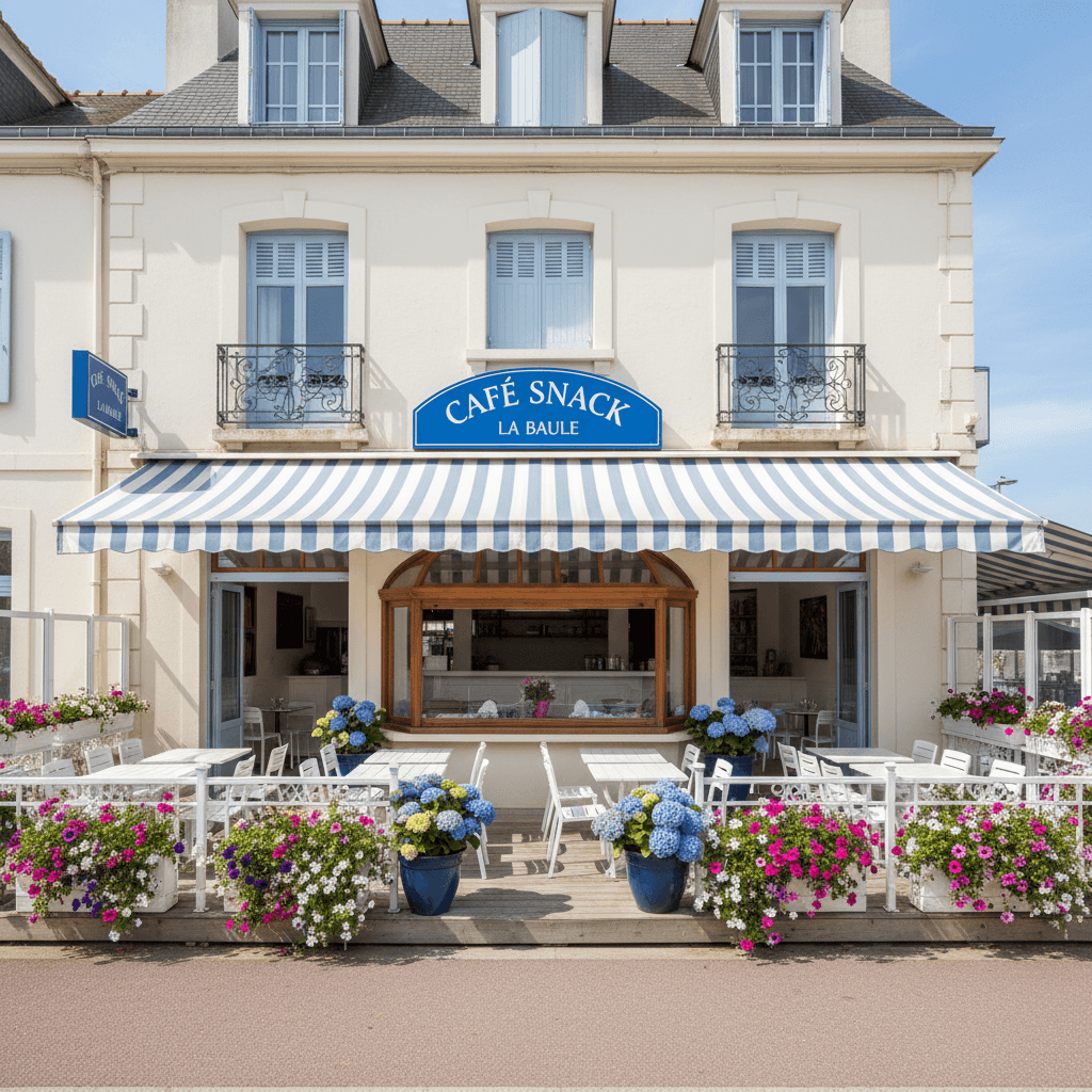 Snack 60m² à La Baule-Escoublac : terrasse - Image 1