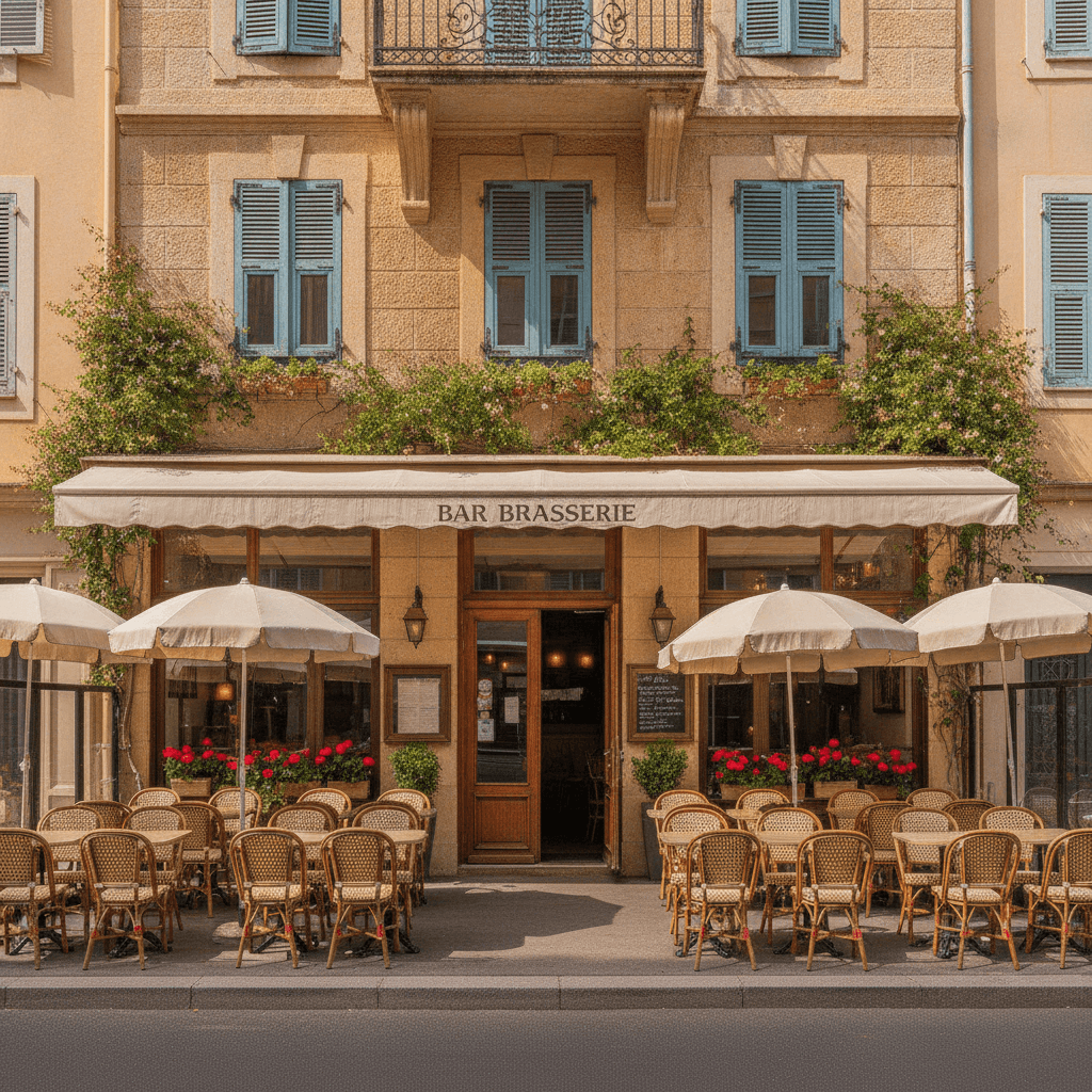 Bar-brasserie 55m² à Nice : terrasse - licence IV