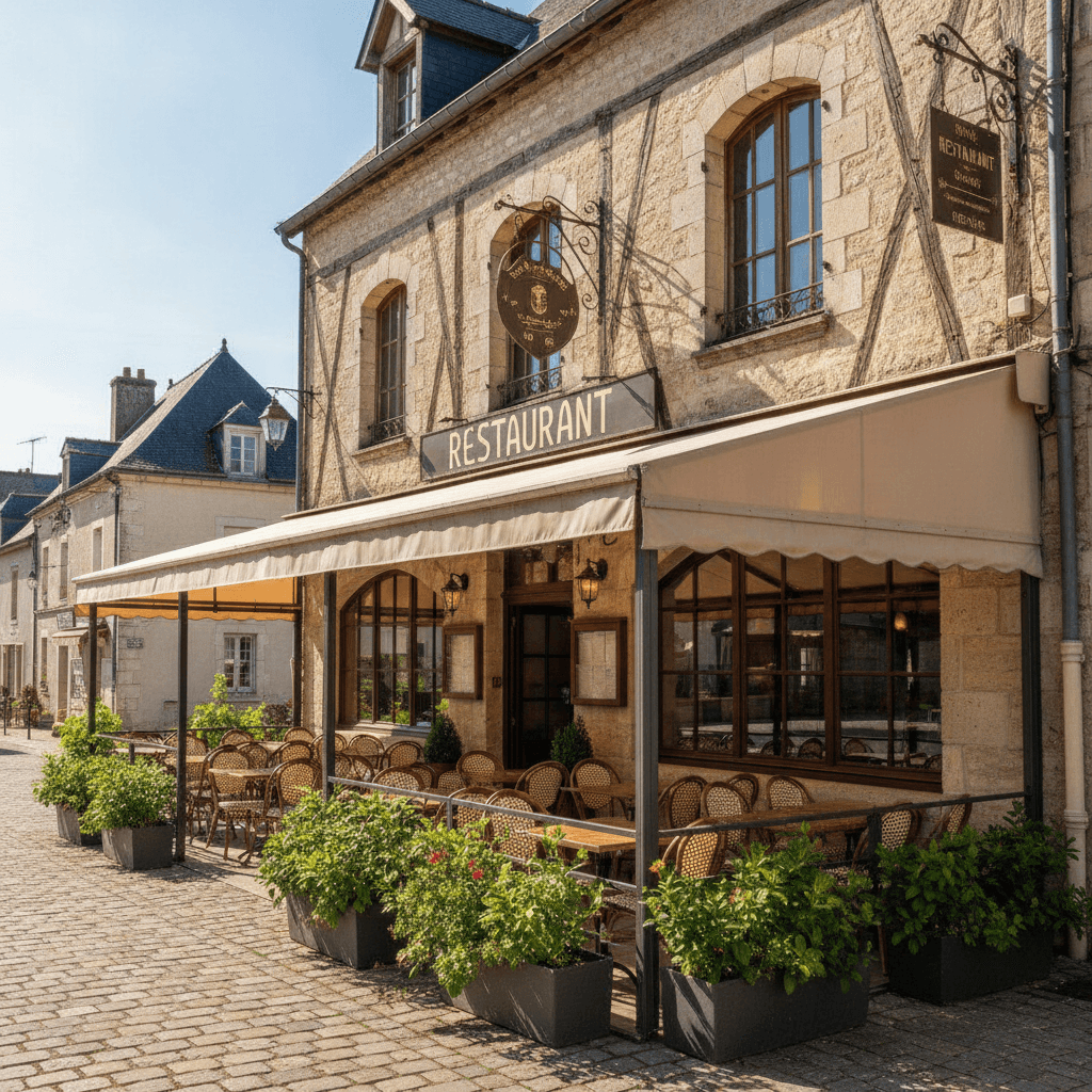 Restaurant 430m² à Mazé-Milon : terrasse - licence IV - Image 1