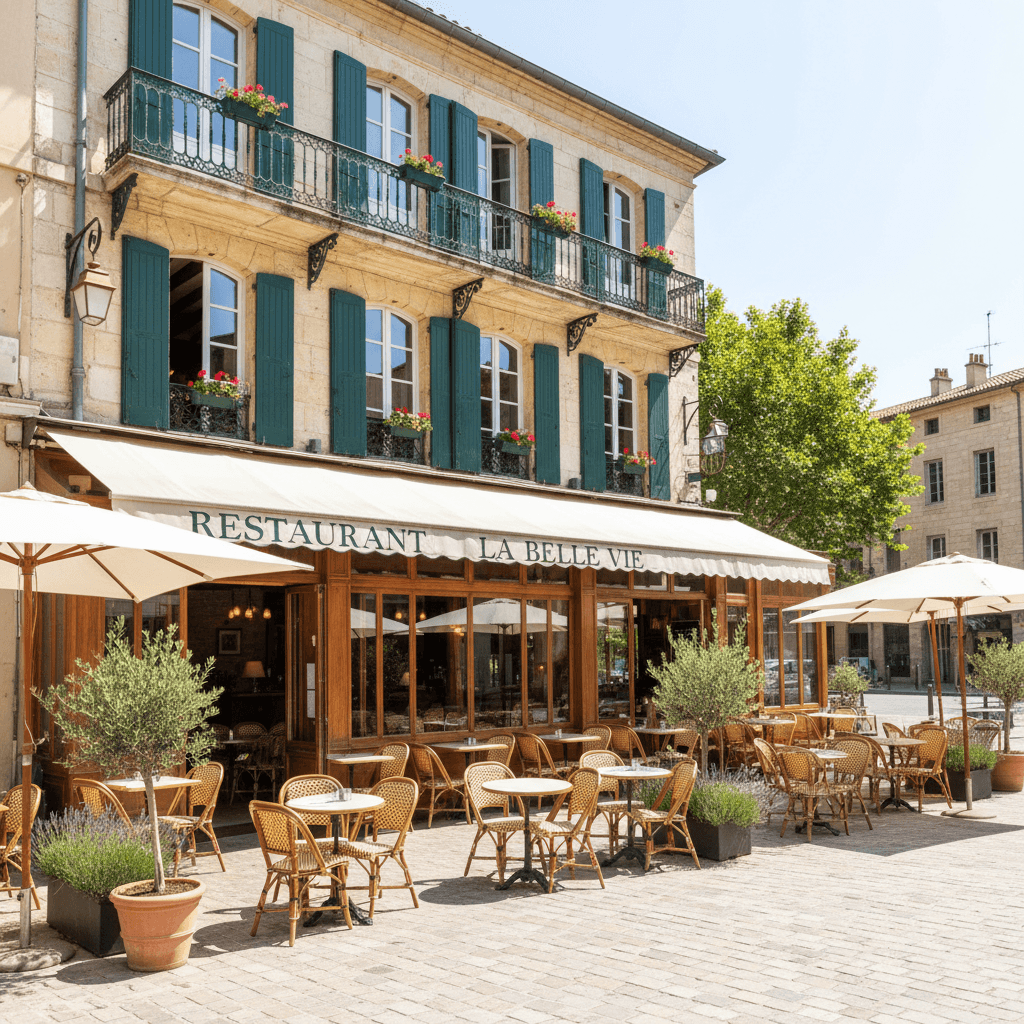 Restaurant 300m² à Perpignan : terrasse - extraction - Image 1