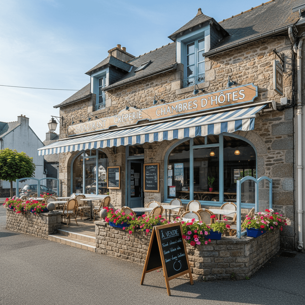 Restaurant à Erquy : terrasse - licence IV - Image 1