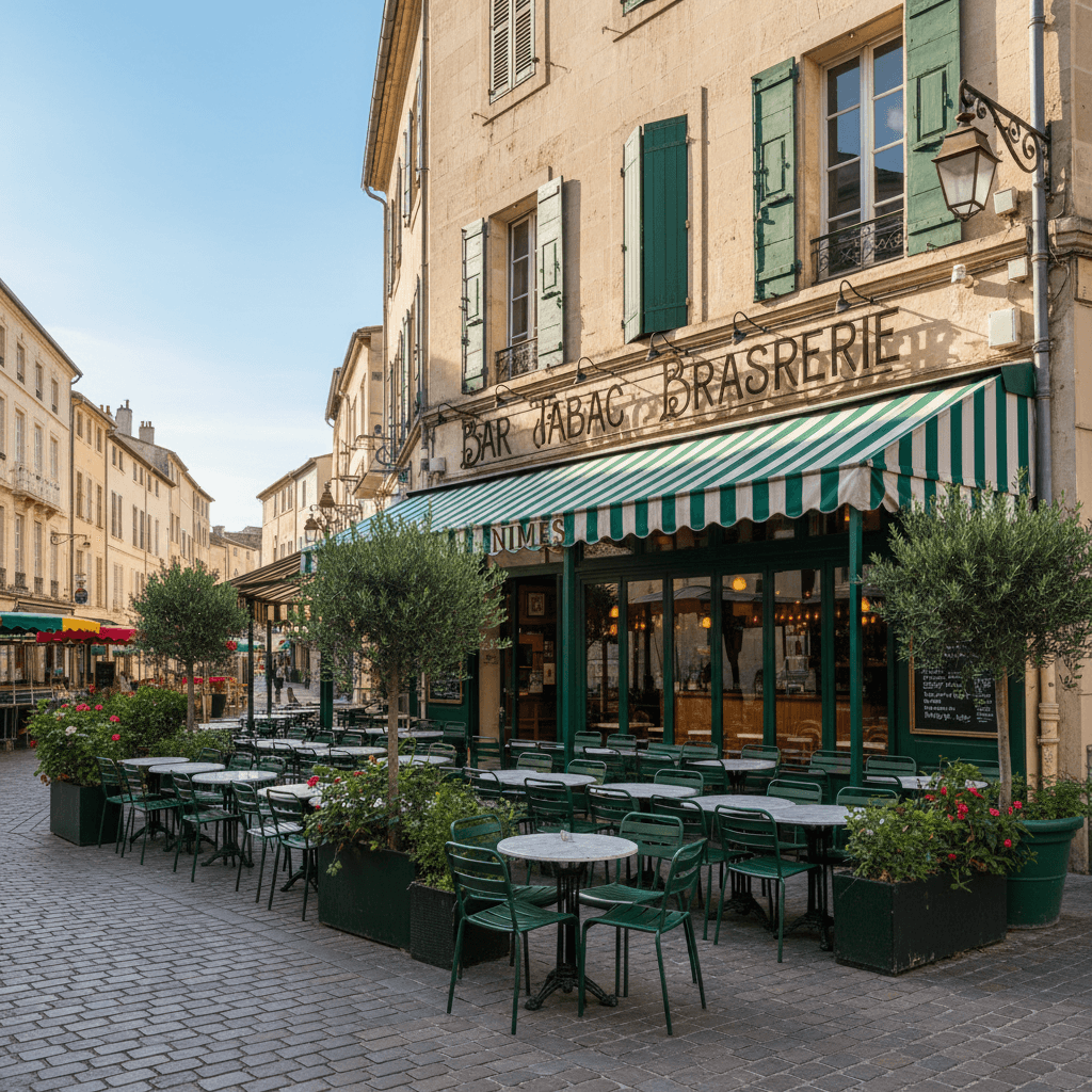 Bar-brasserie 146m² à Nîmes : terrasse - licence IV - Image 1