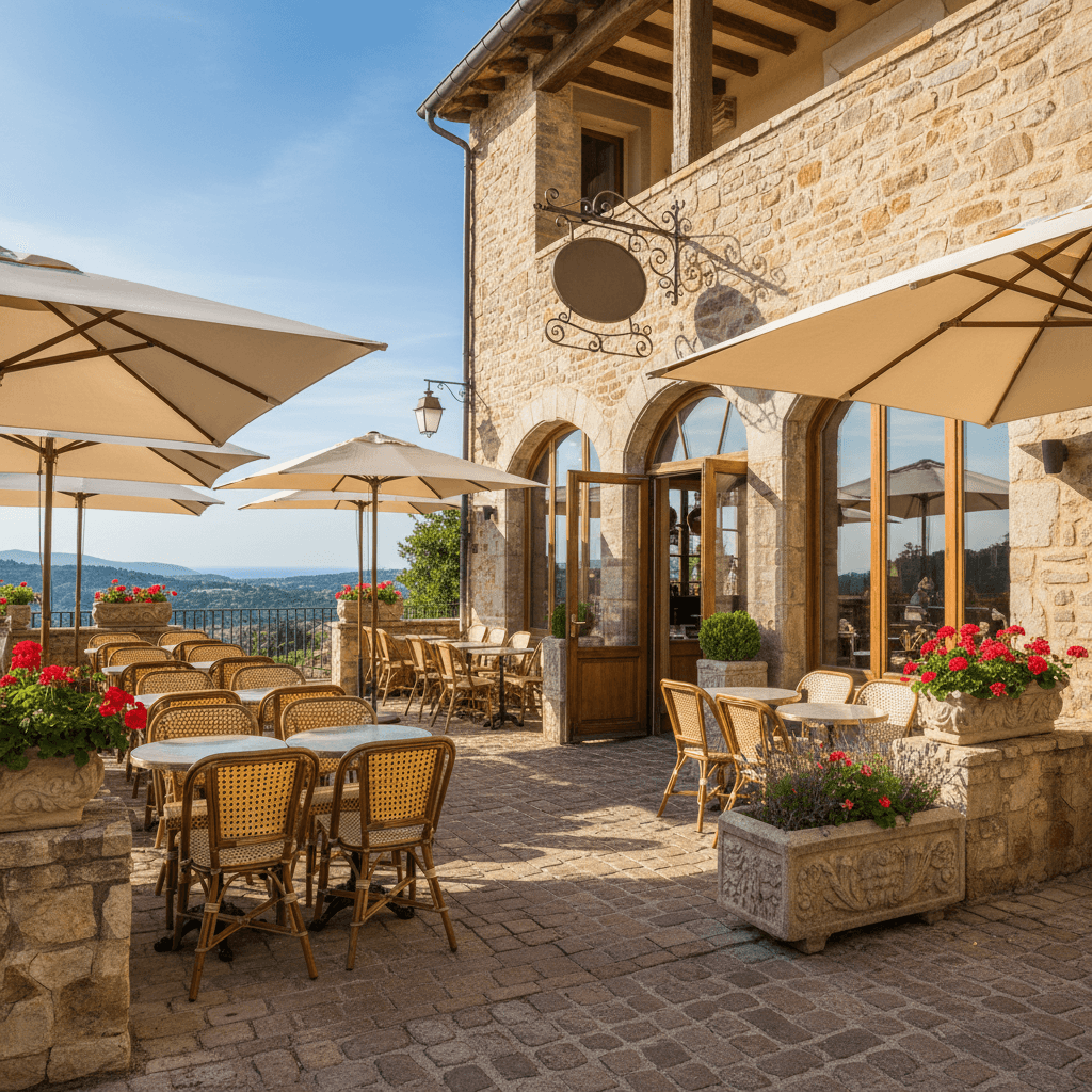Bar-brasserie 50m² à Mougins : terrasse - licence IV - Image 1
