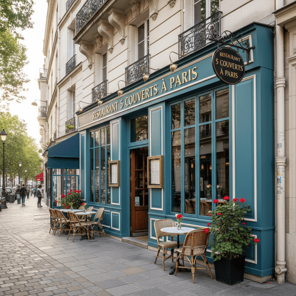 Restaurant 5 couverts à Paris