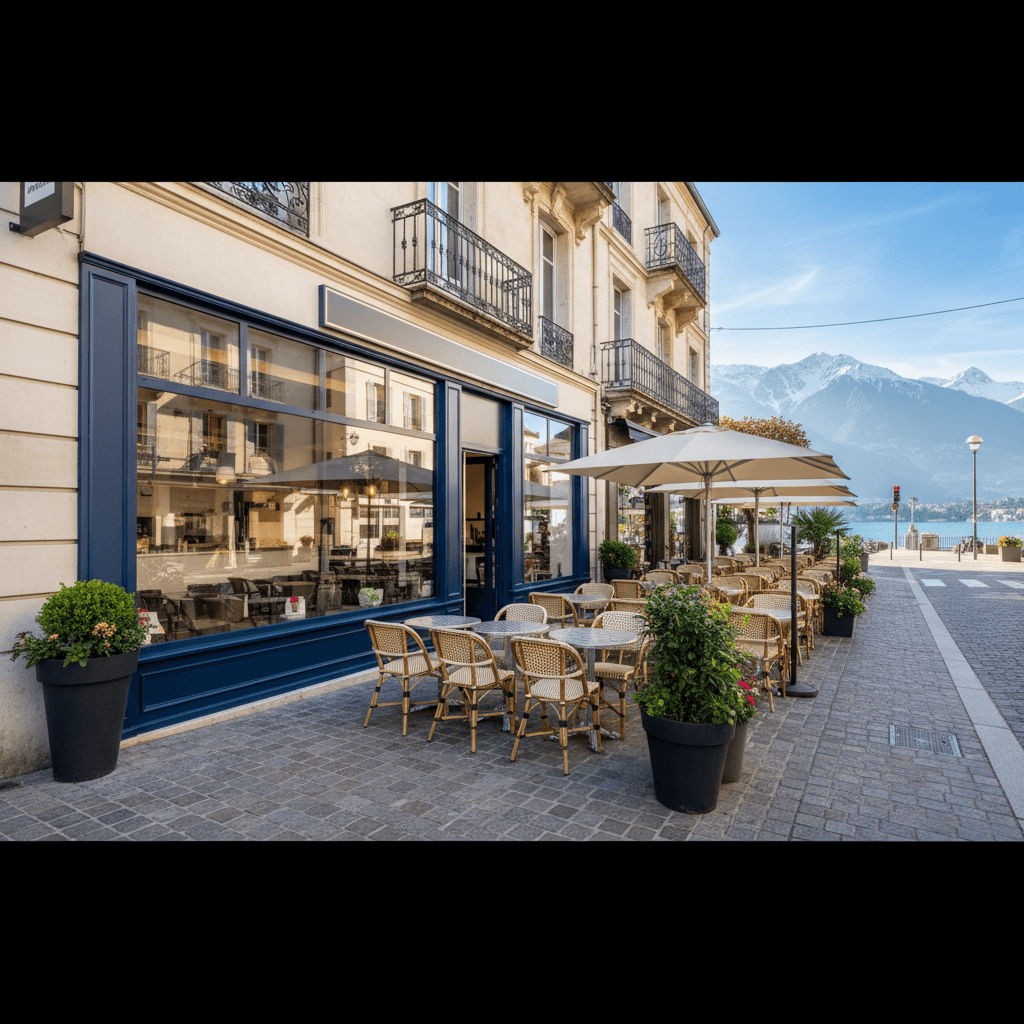 Fast-food 578m² à Annecy : terrasse - licence IV - Image 1