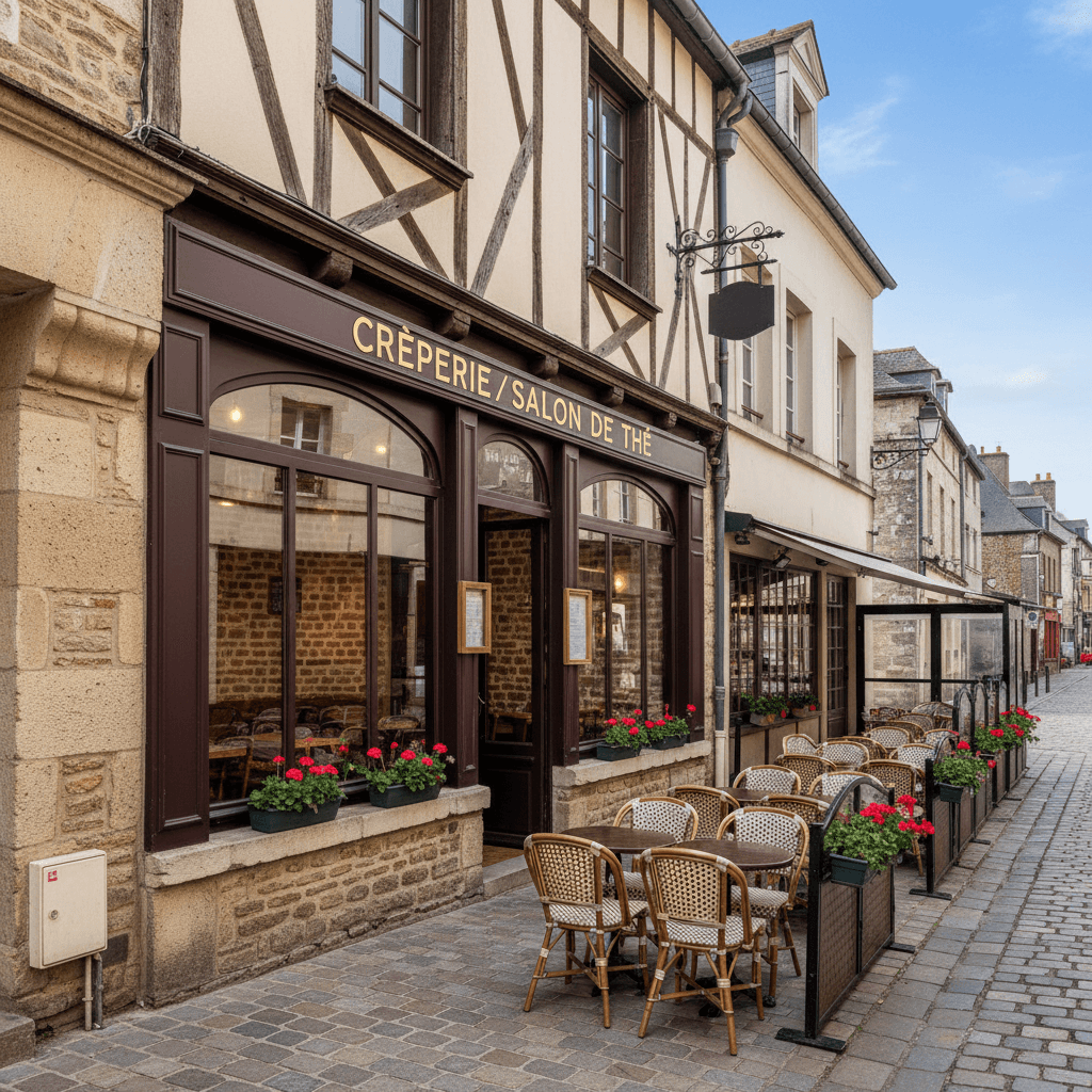 Restaurant 50m² à Bayeux : terrasse - climatisation - Image 1