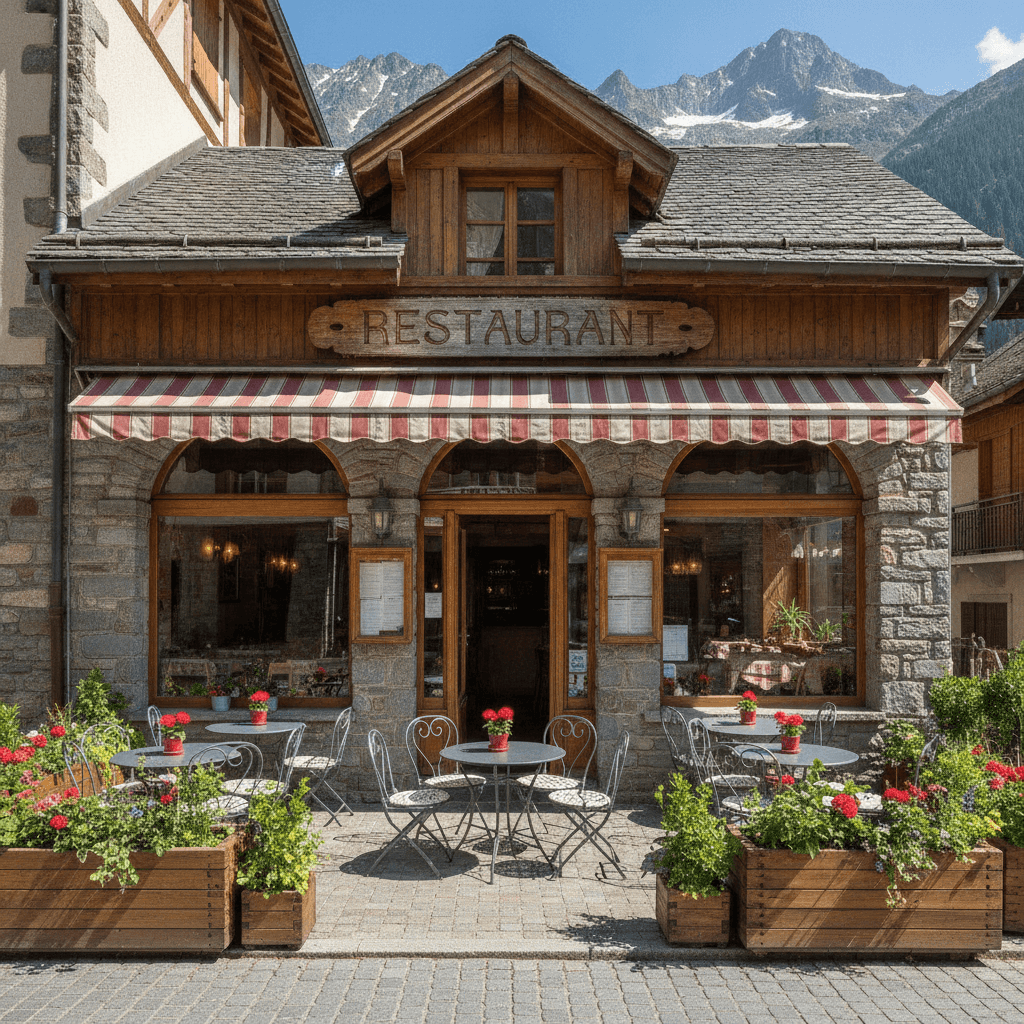 Restaurant 79m² à Modane : terrasse - licence IV - Image 1