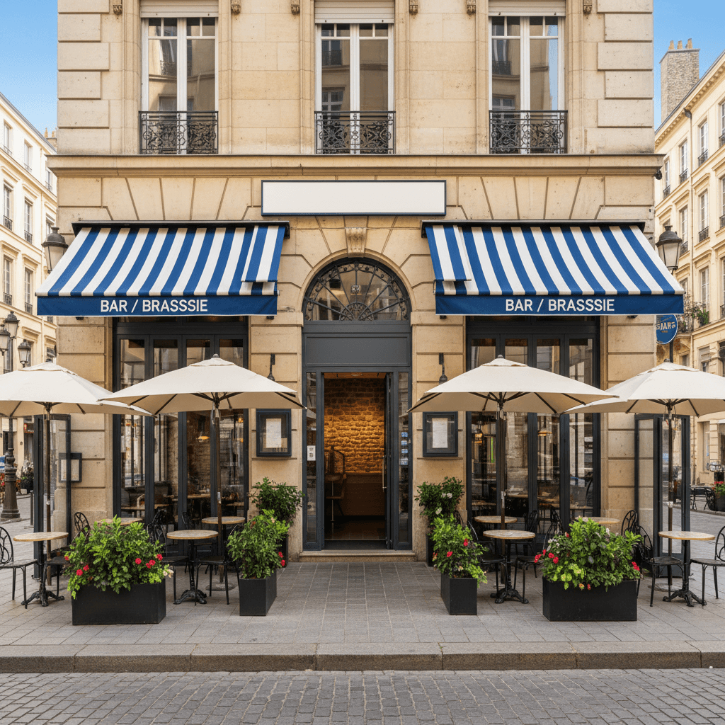 Bar-brasserie 250m² à Lyon : terrasse - licence IV