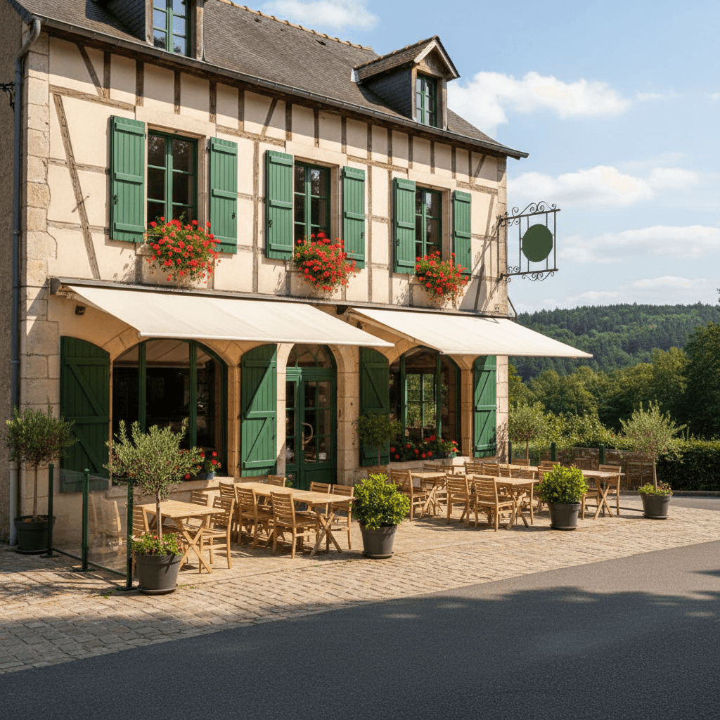 Bar-brasserie 180m² à Saint-Léonard-Des-Bois : terrasse - licence IV - Image 1