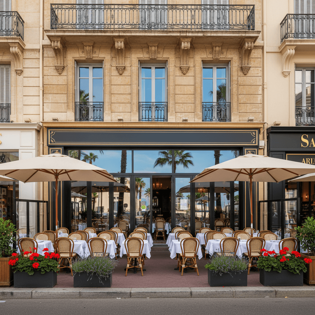 Restaurant 70m² à Cannes : terrasse - licence IV - Image 1