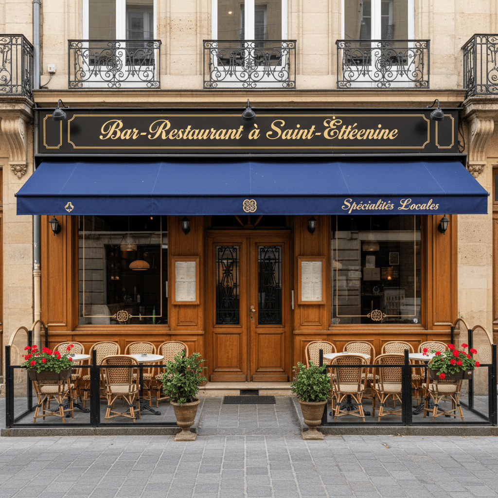 Restaurant 150m² à Saint-Étienne : terrasse - licence IV - Image 1