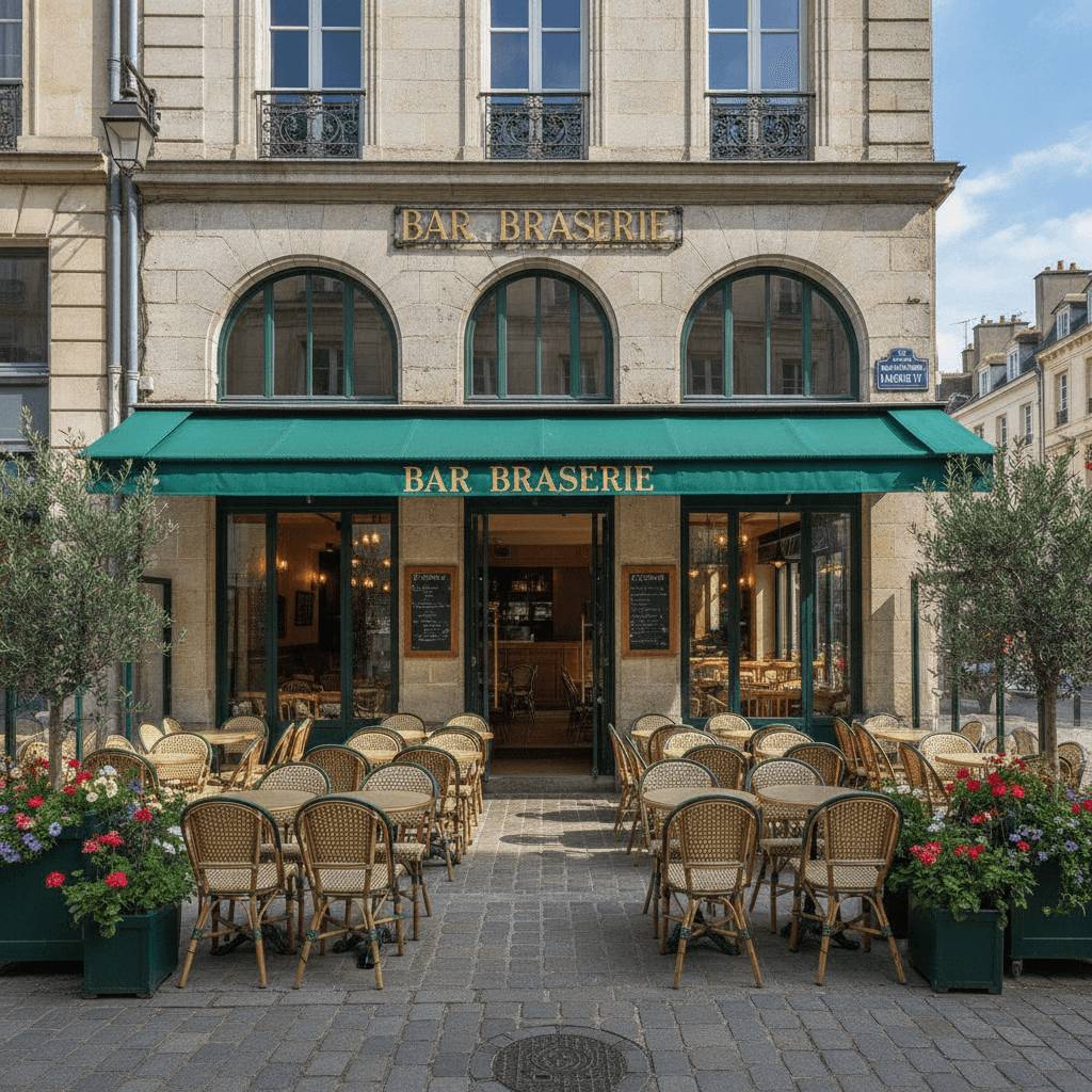 Bar-brasserie 280m² à Nantes : terrasse - licence IV