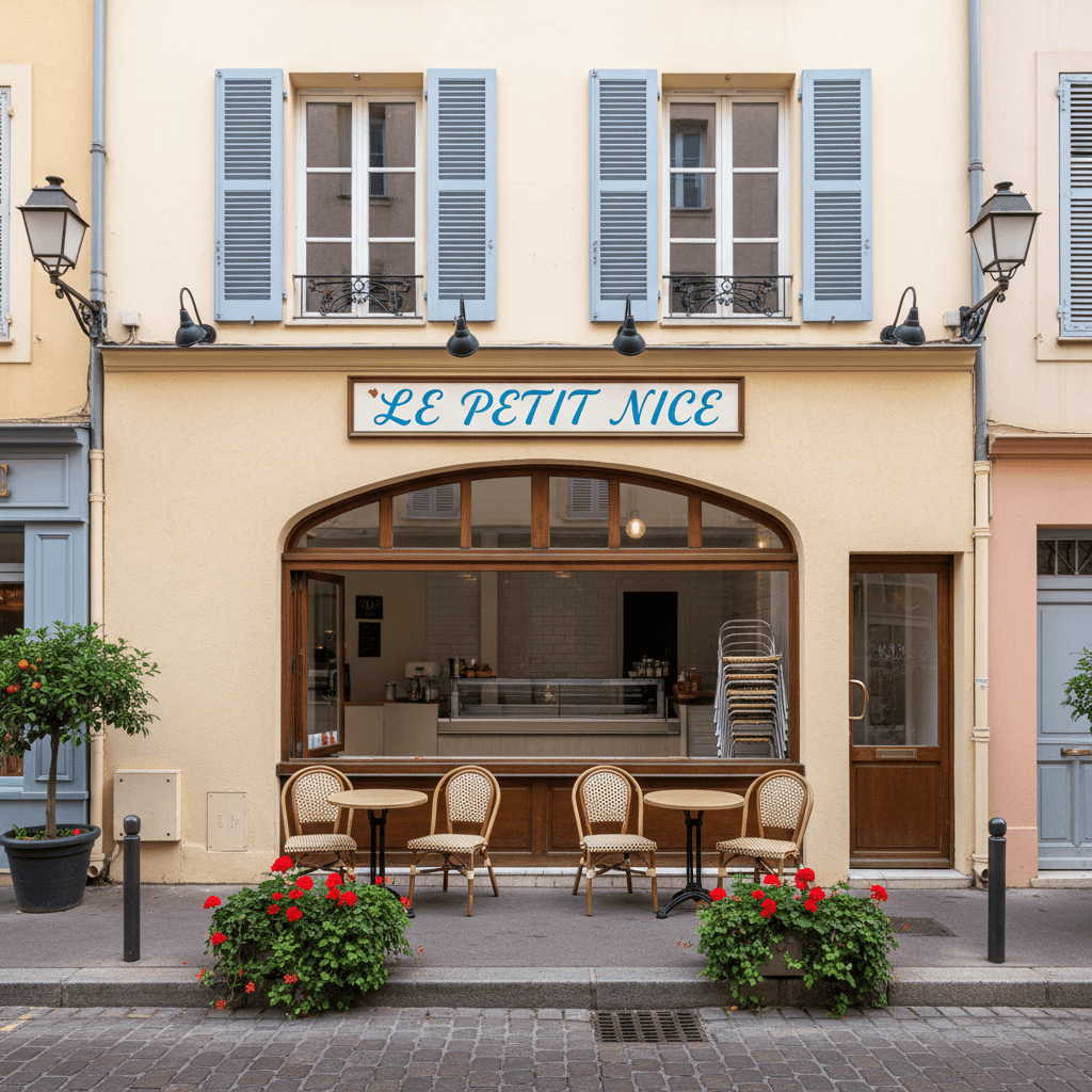 Snack 40m² à Nice : terrasse
