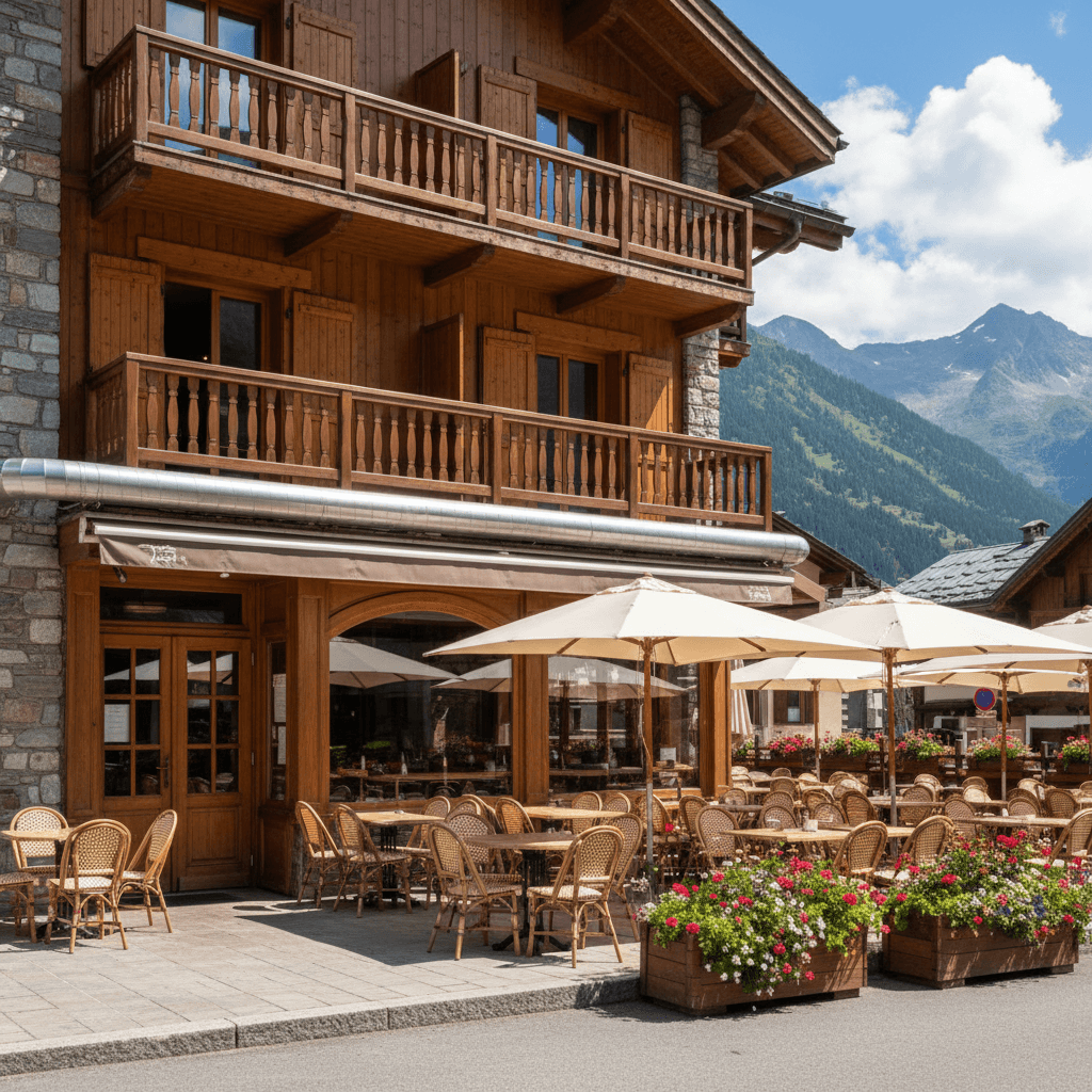 Restaurant 200m² à Les Avanchers-Valmorel : terrasse - extraction - Image 1