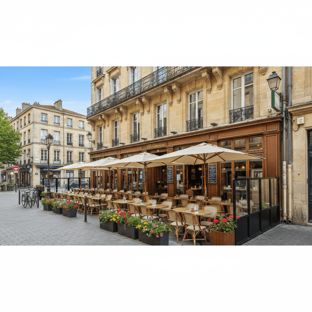 Restaurant 234m² à Bordeaux : terrasse - licence IV