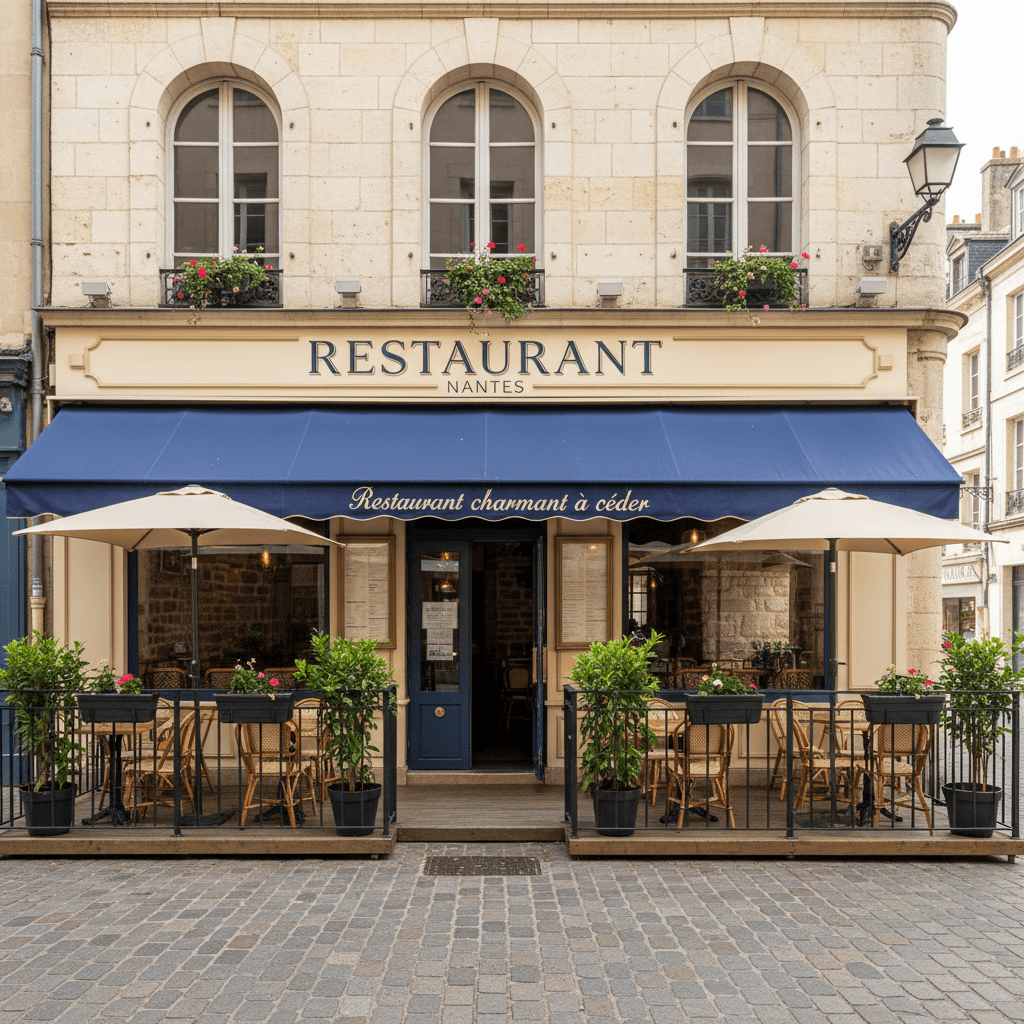 Restaurant 90m² à Nantes : terrasse - extraction - Image 1