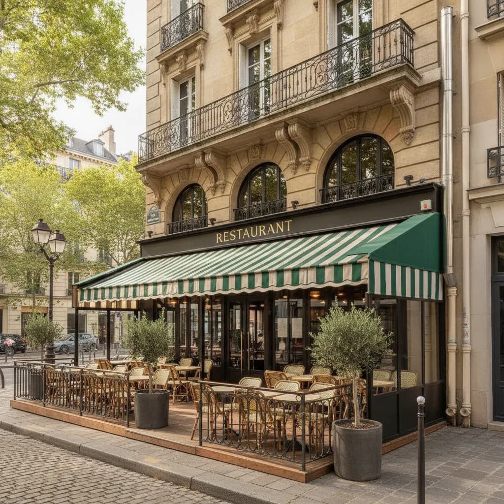 Restaurant 50 couverts à Vitry-sur-Seine : terrasse - extraction - Image 1