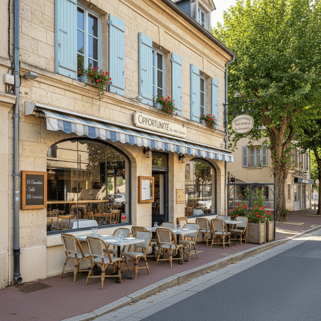 Restaurant à Champigny : terrasse - licence IV - Image 1