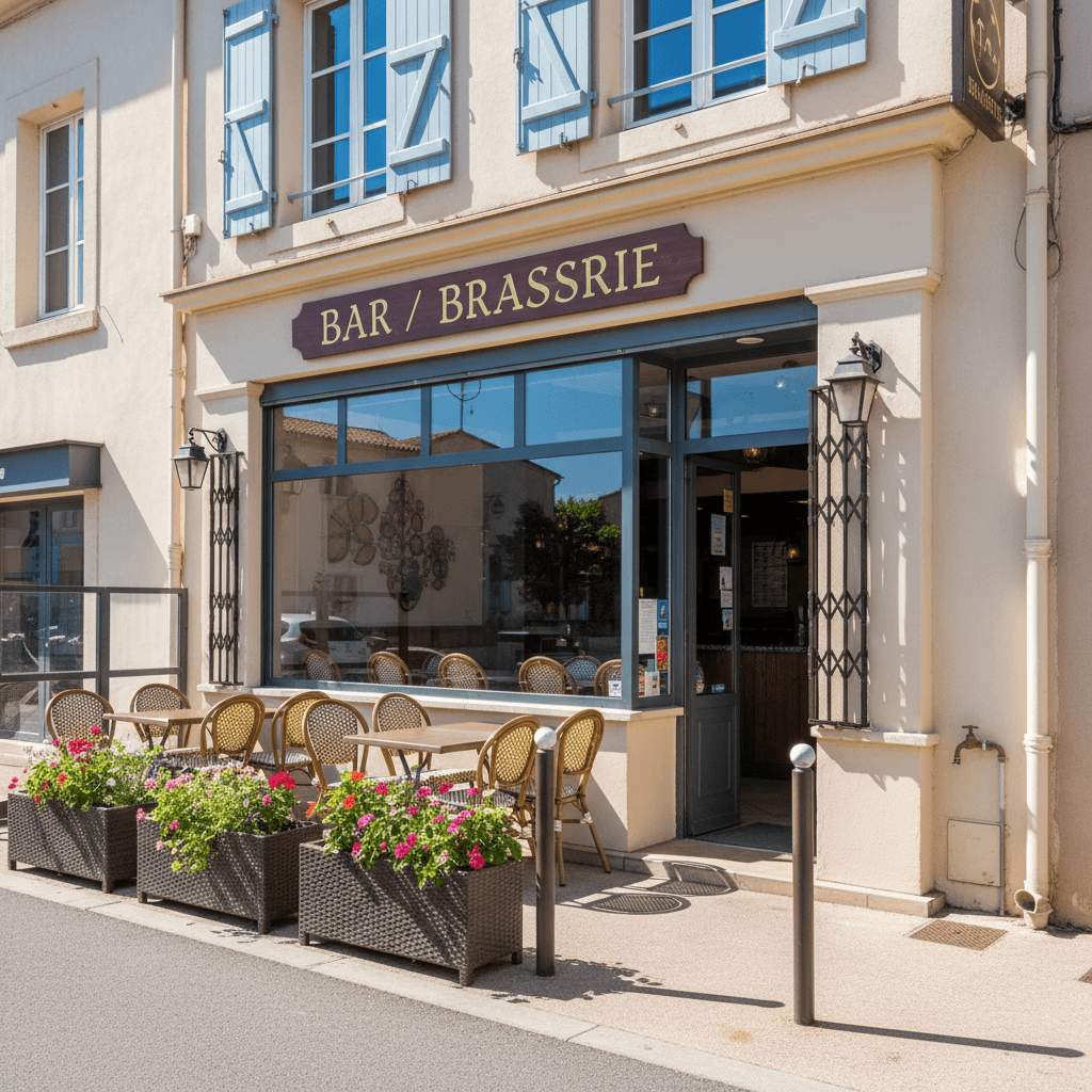 Bar-brasserie 30m² à Cogolin : terrasse - climatisation - Image 1