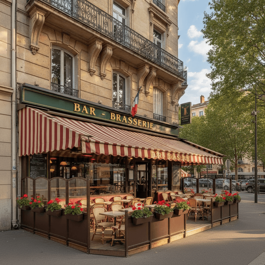 Bar-brasserie 70m² à Lyon : terrasse - licence IV