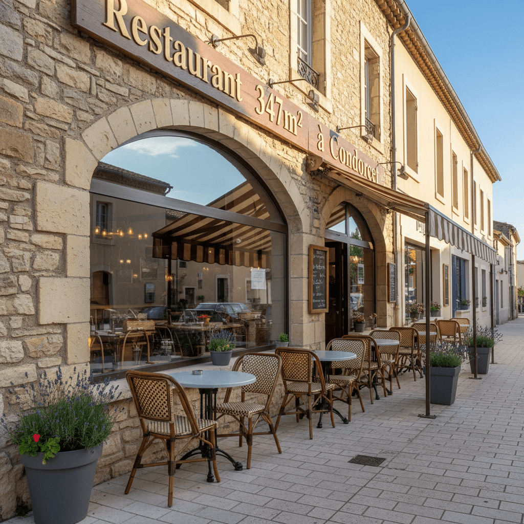 Restaurant 347m² à Condorcet : terrasse - licence IV - Image 1