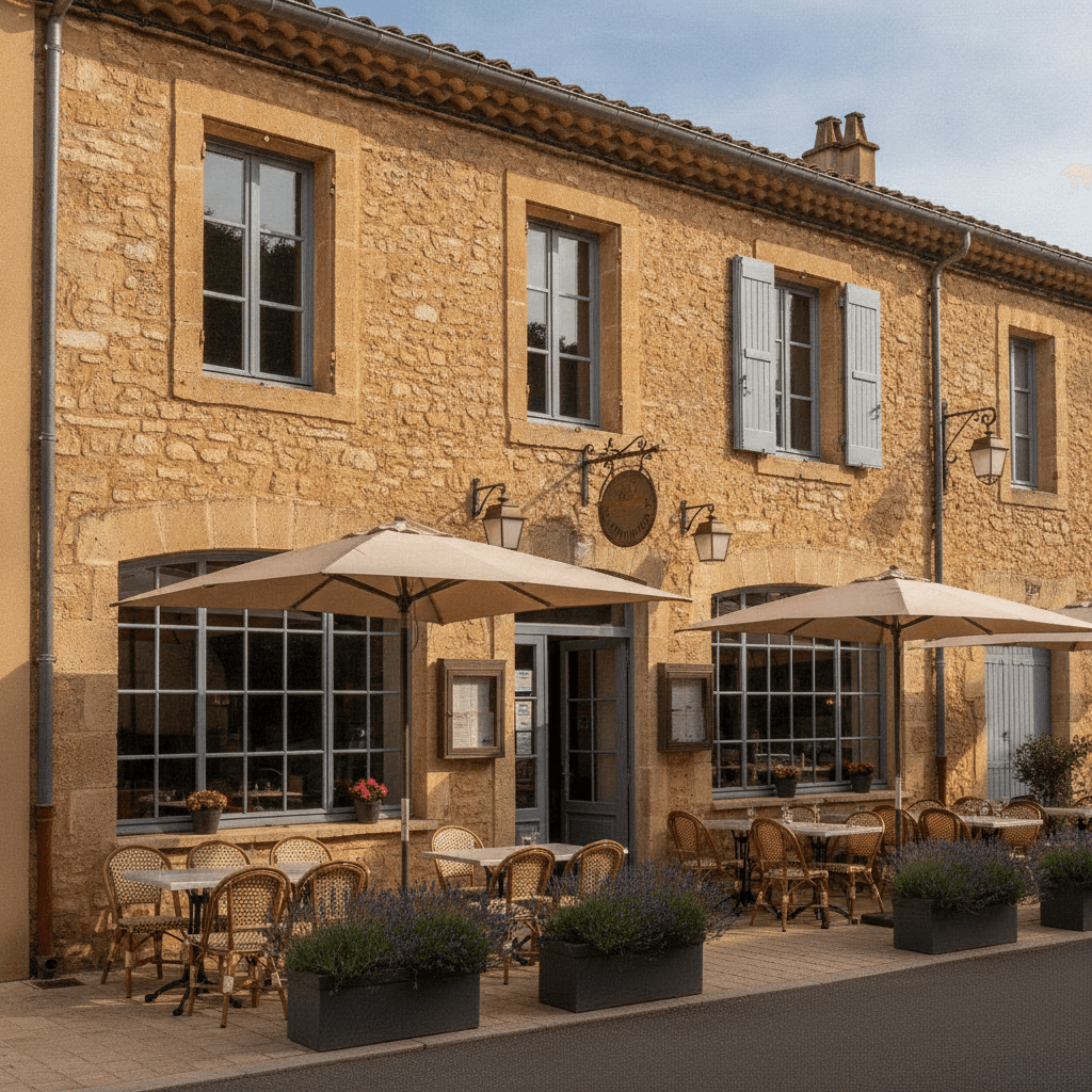 Restaurant 133m² à Rustrel : terrasse - licence IV - Image 1