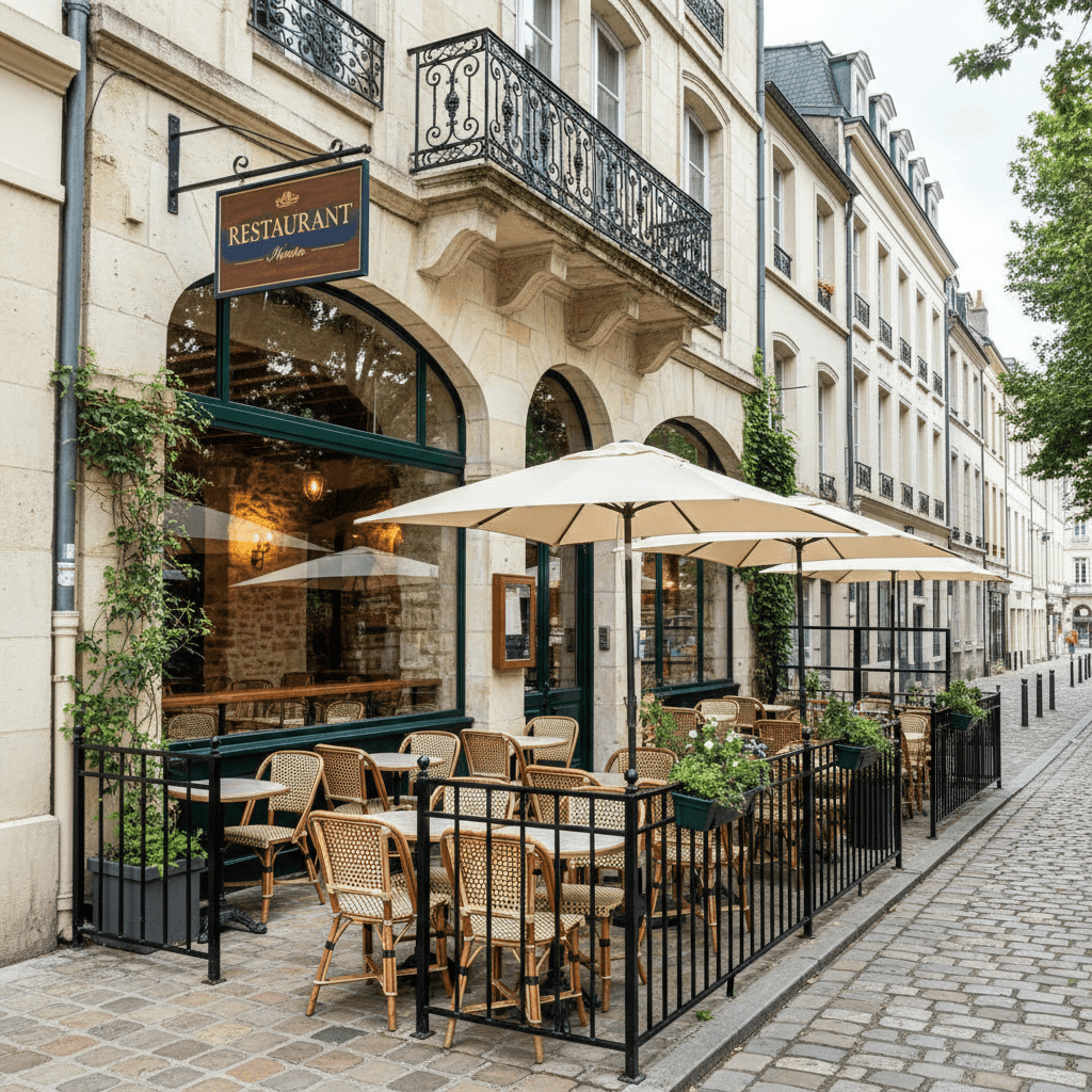 Restaurant 90m² à Nantes : terrasse - licence IV