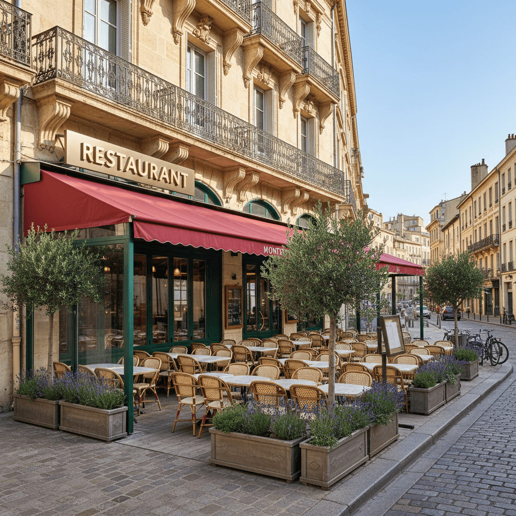 Restaurant 250m² à Montpellier : terrasse - extraction - Image 1