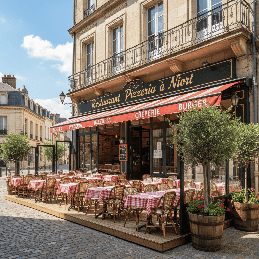 Restaurant 200m² à Niort : terrasse - licence IV - Image 1
