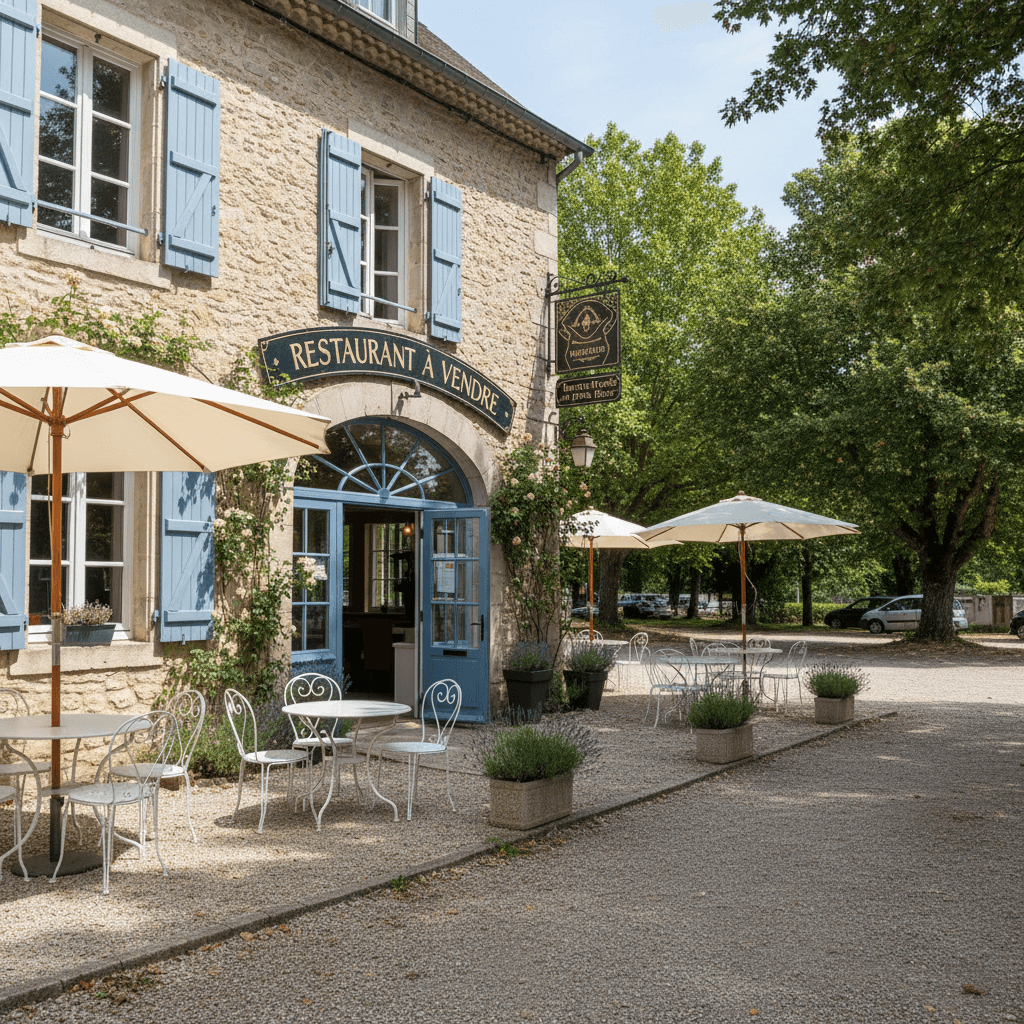Restaurant à Toulonjac : terrasse - licence IV - Image 1