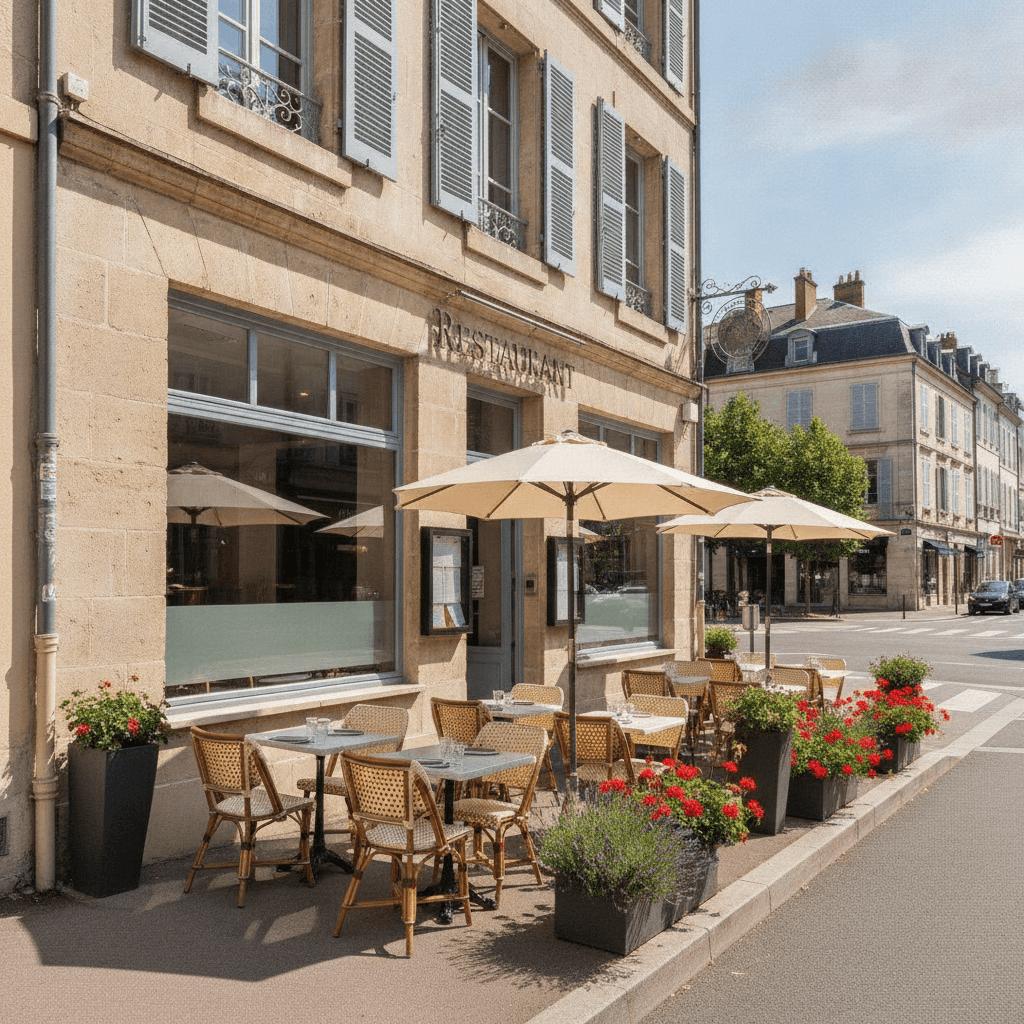 Restaurant 147m² à Saint-Genis-Laval : terrasse - licence IV - Image 1