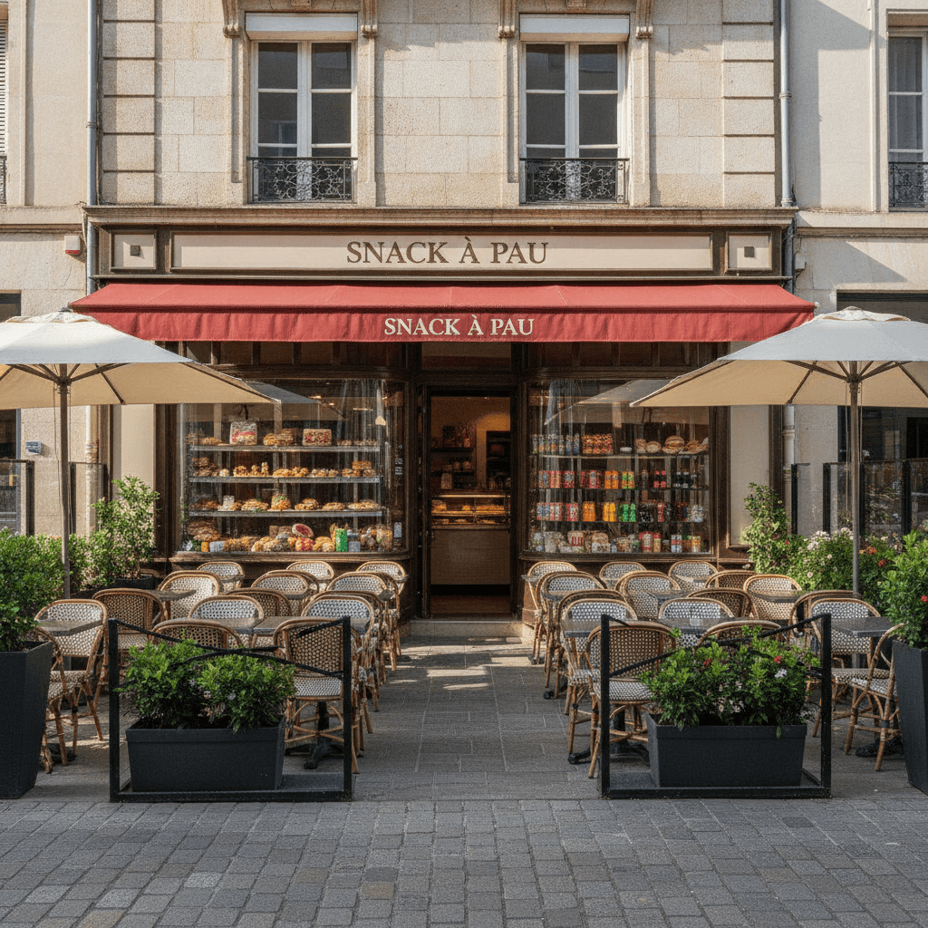 Snack à Pau : terrasse - Image 1