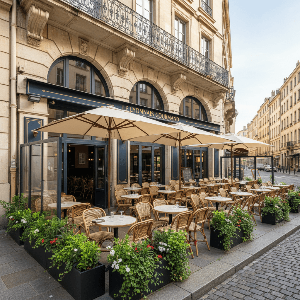Restaurant 150m² à Lyon : terrasse - licence IV