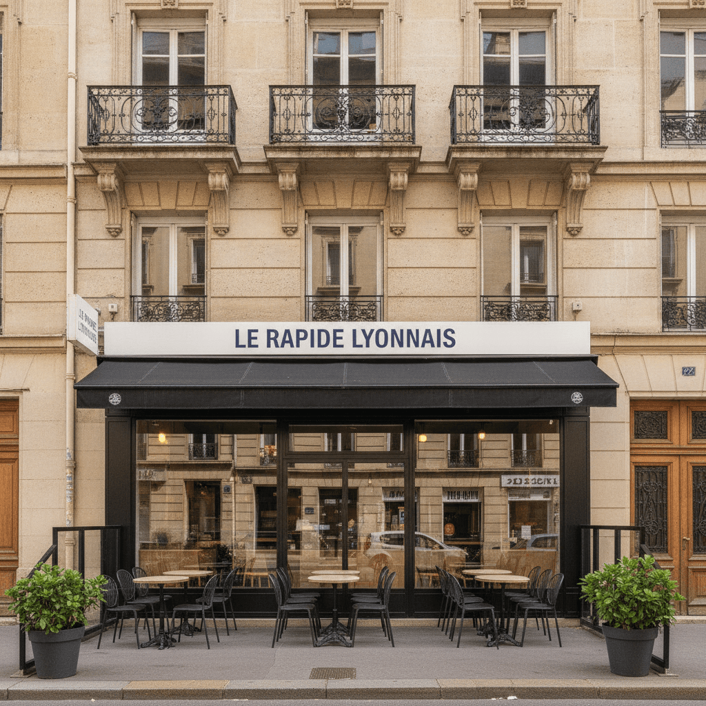 Fast-food 27m² à Lyon : terrasse - extraction