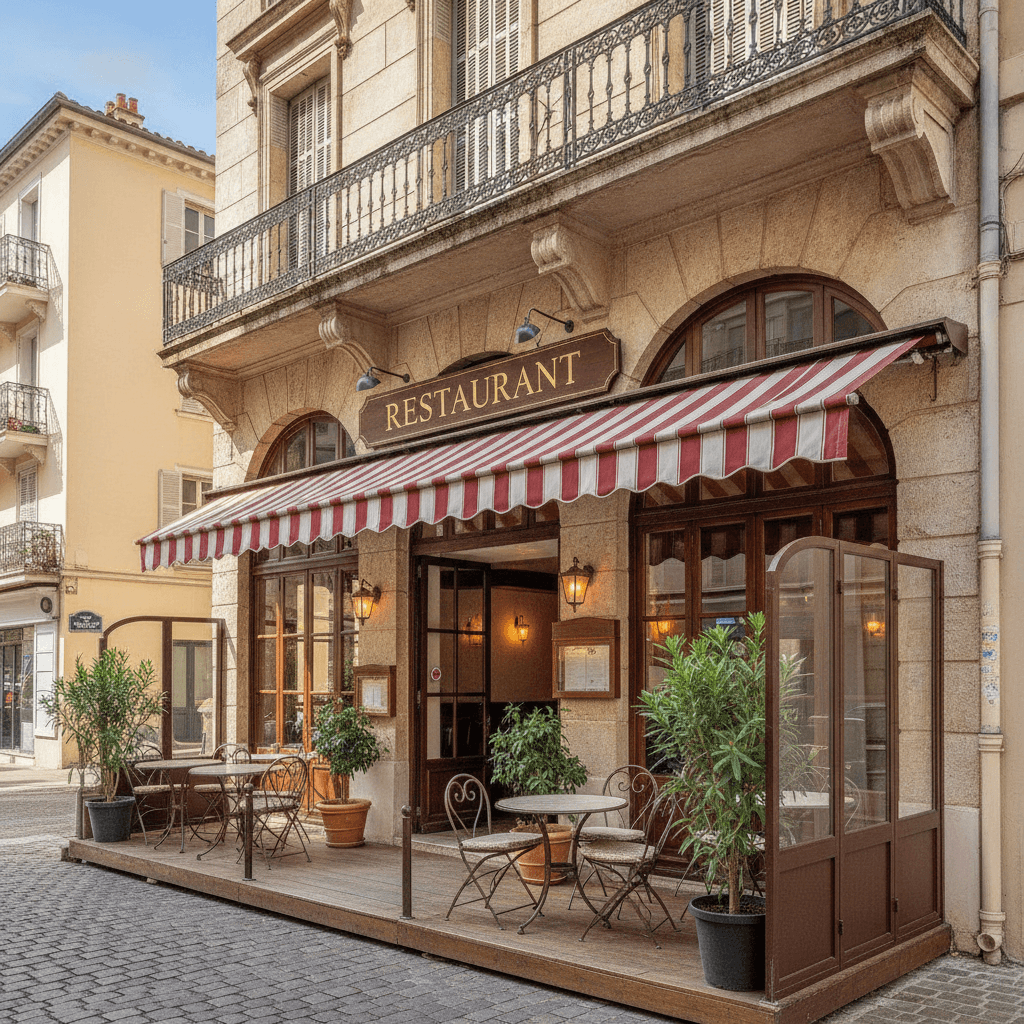 Restaurant 87m² à Nice : terrasse - licence IV