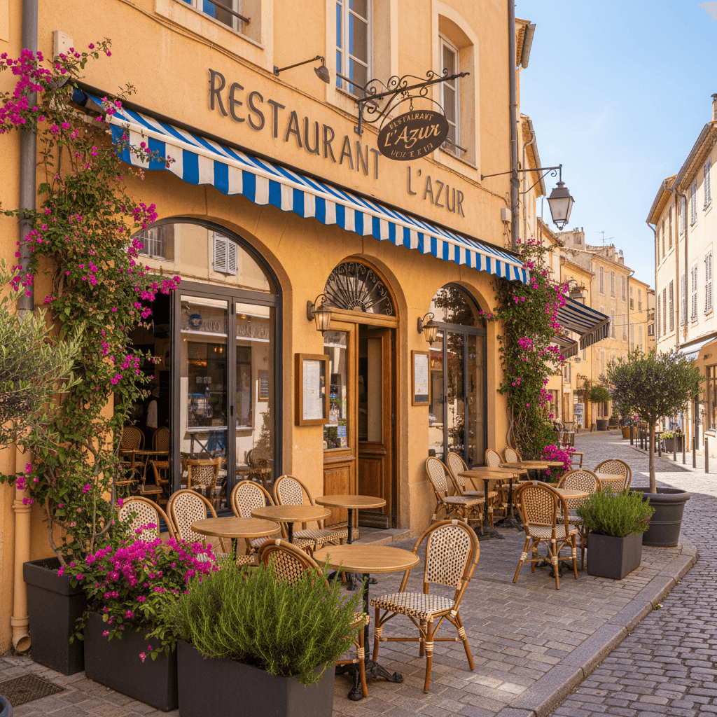Restaurant à Antibes : terrasse - licence IV - Image 1