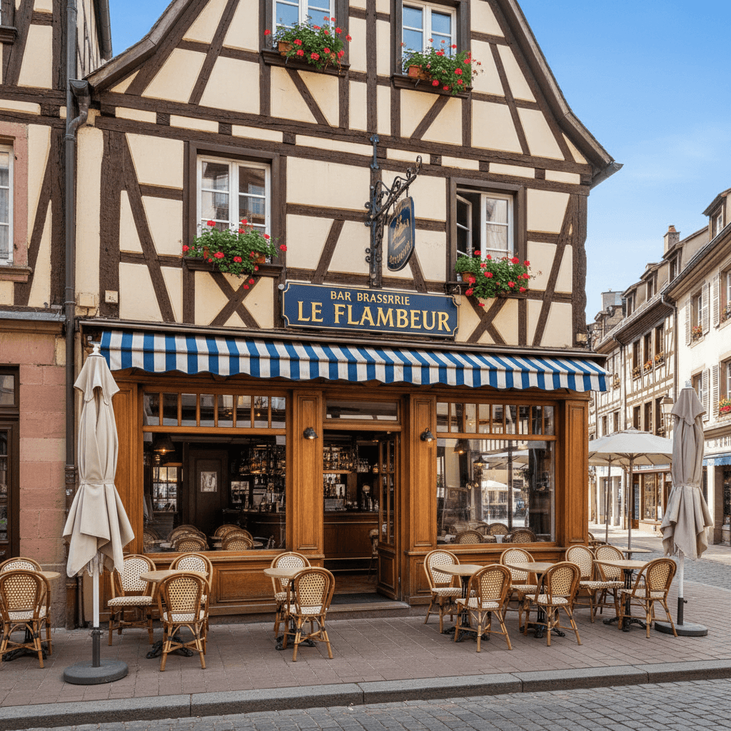 Bar-brasserie 220m² à Colmar : terrasse - licence IV - Image 1